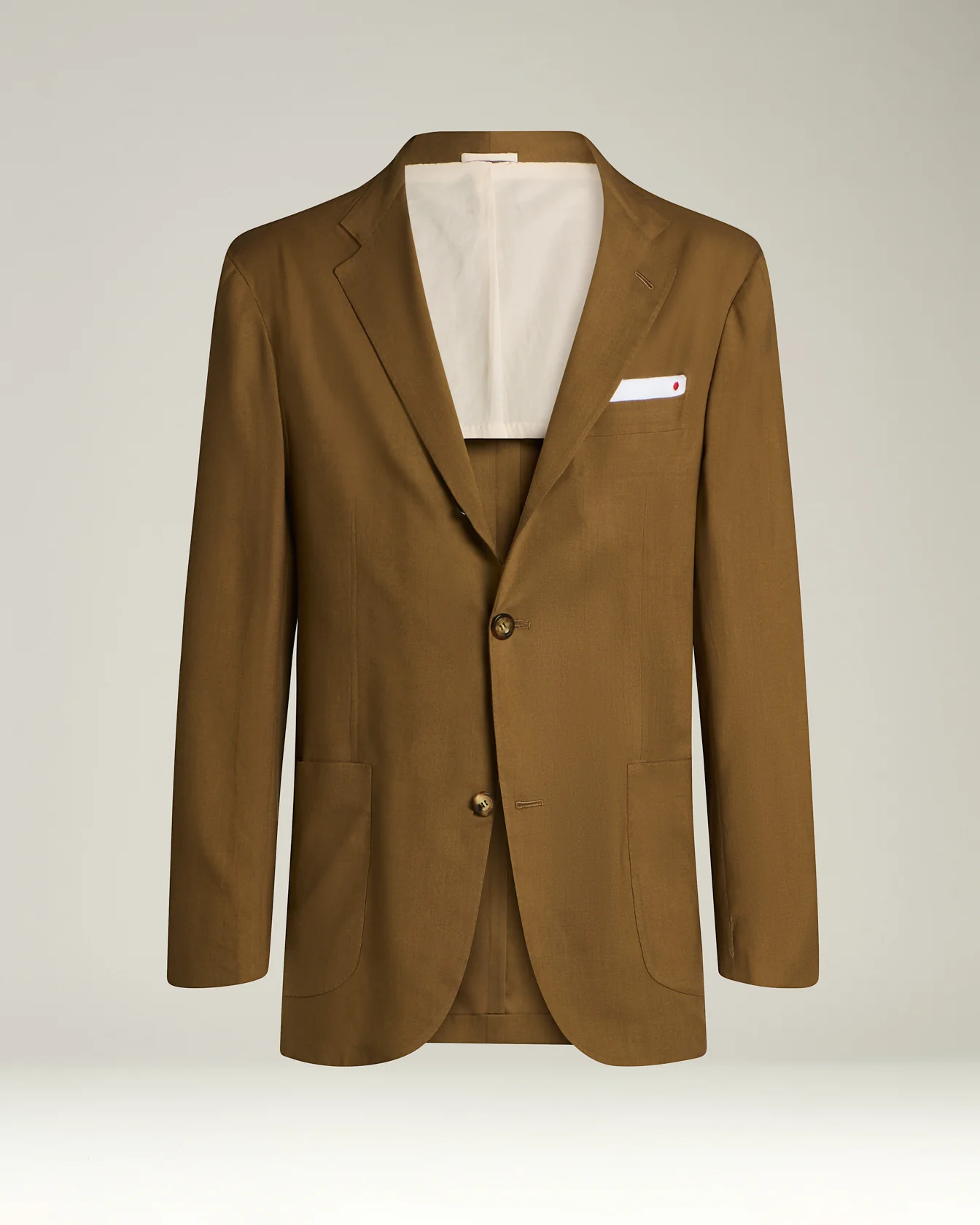 CASHMERE SINGLE-BREASTED JACKET IN BROWN