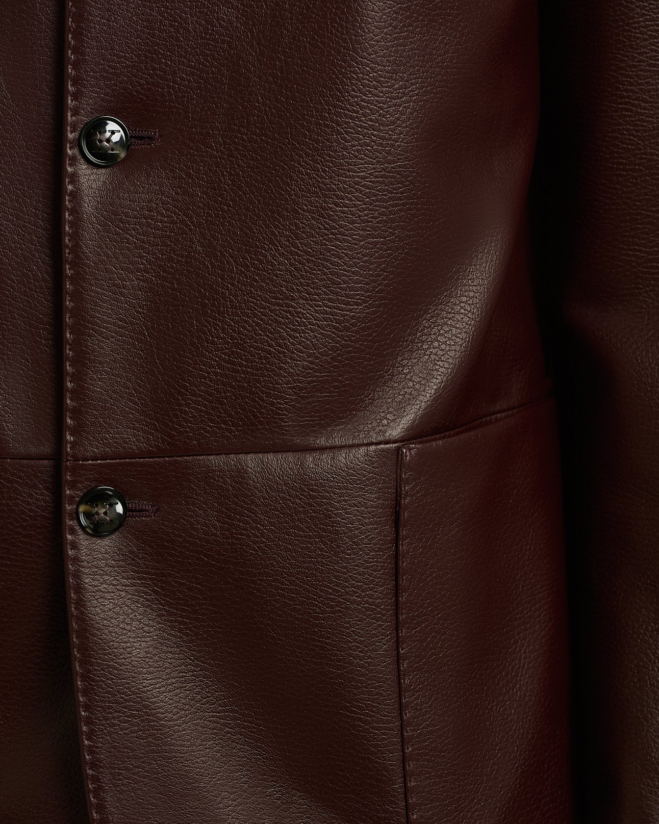 BORDEAUX LAMBSKIN JACKET WITH MANDARIN COLLAR - Image 4
