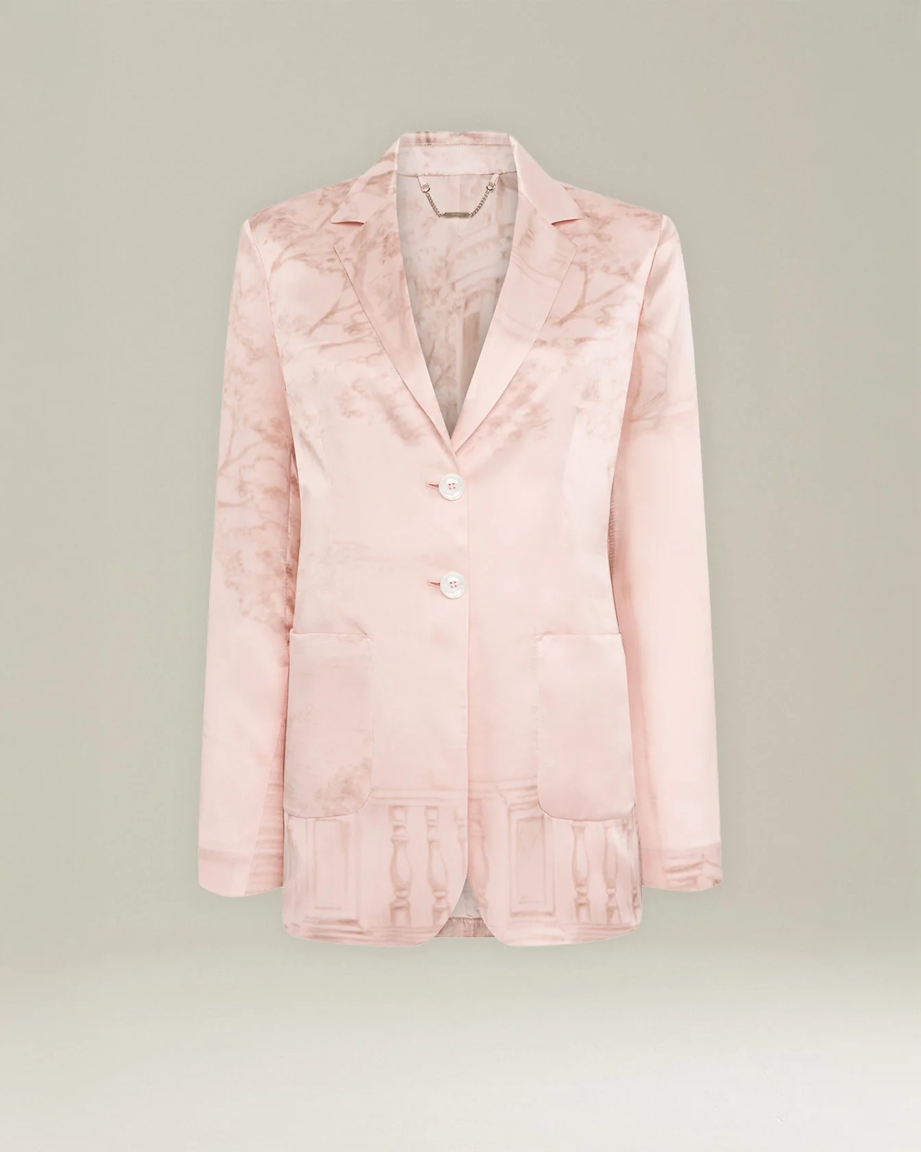 PRINTED SILK BLAZER