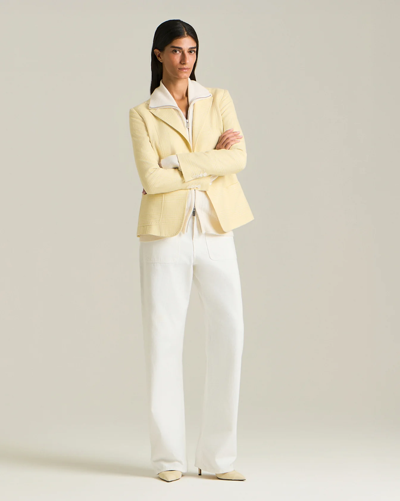 GLEN PLAID SILK BLEND BLAZER - Image 5