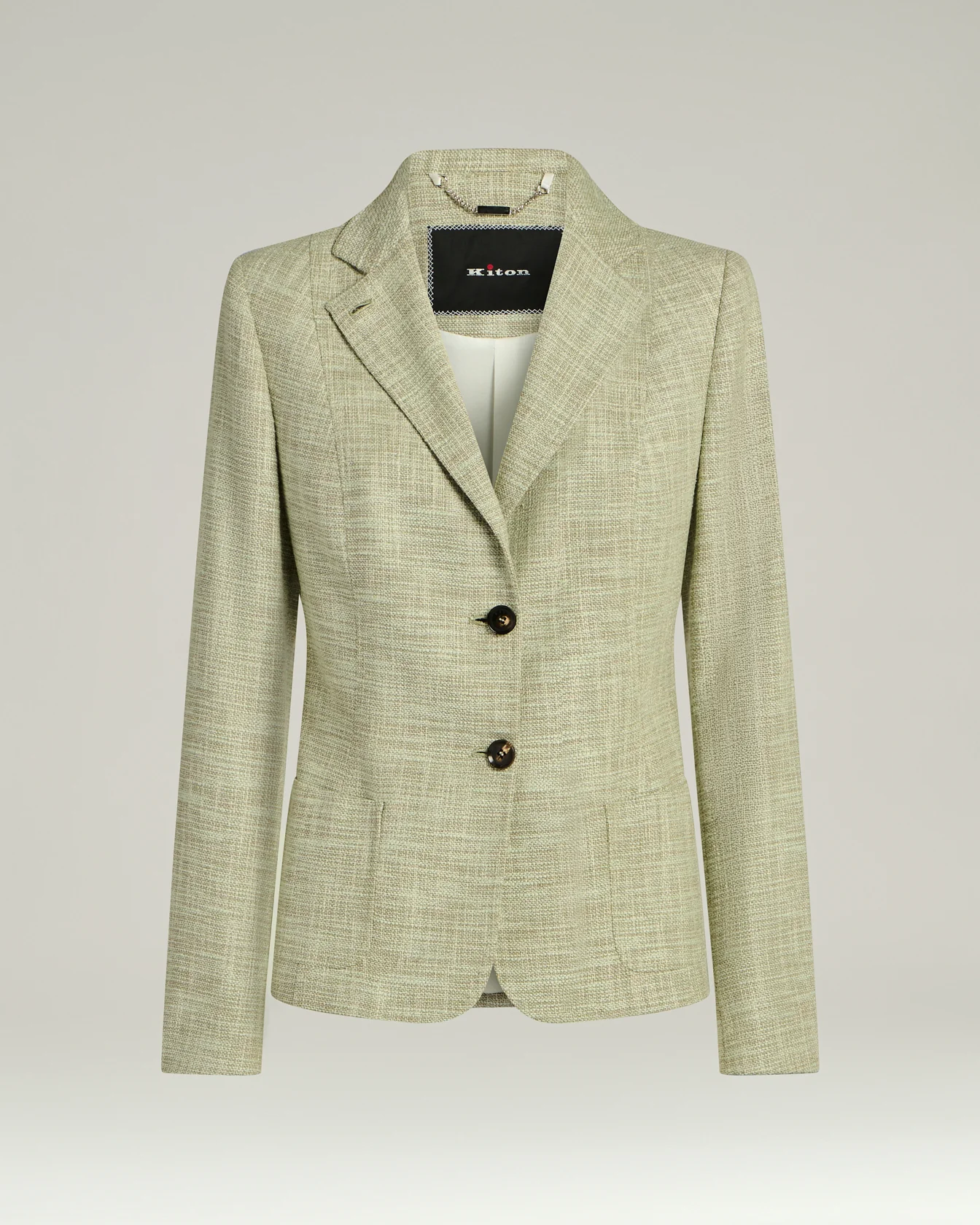 TAILORED JACKET IN FINE YARNS GREEN