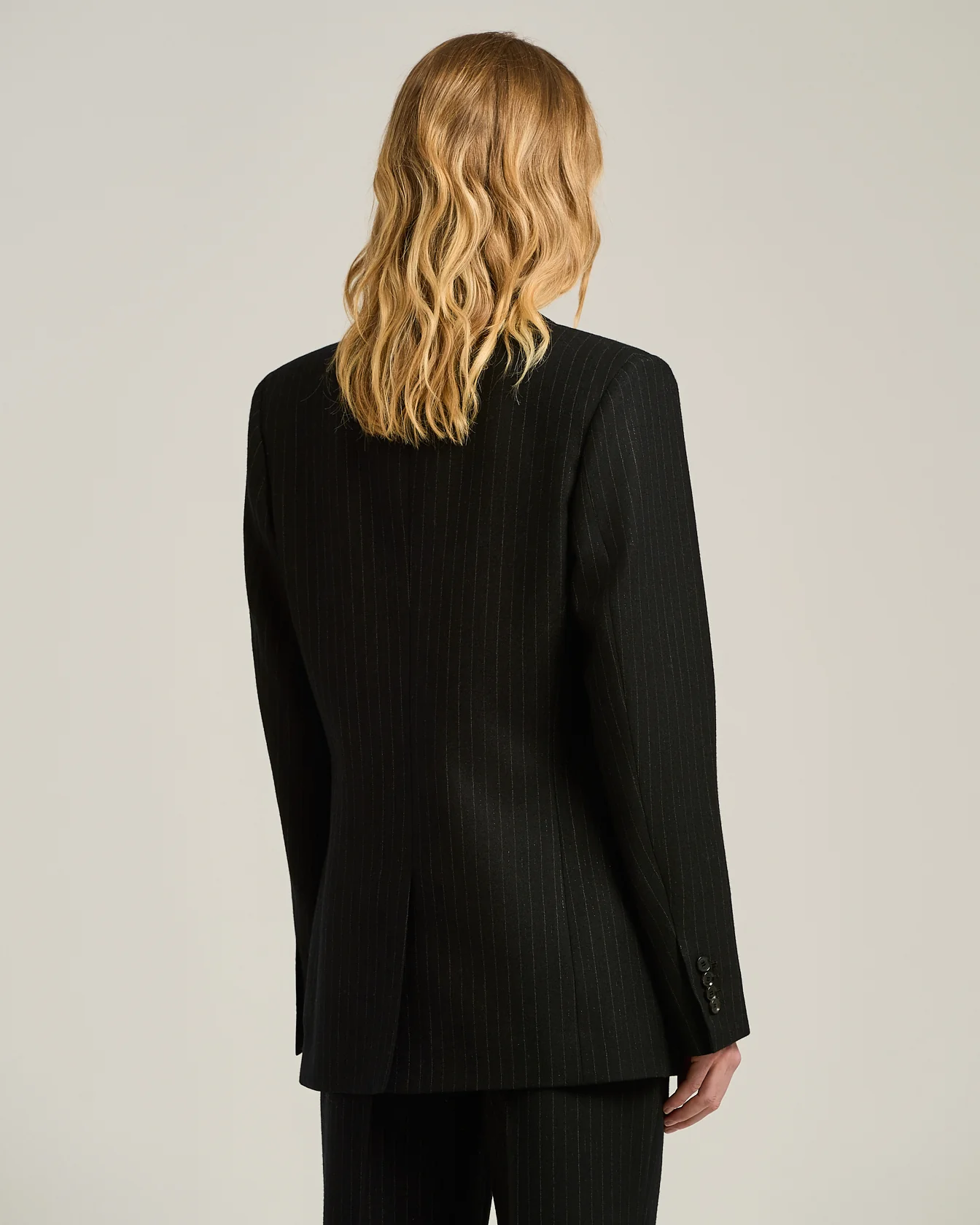 DOUBLE-BREASTED PINSTRIPE WOOL JACKET - Image 3