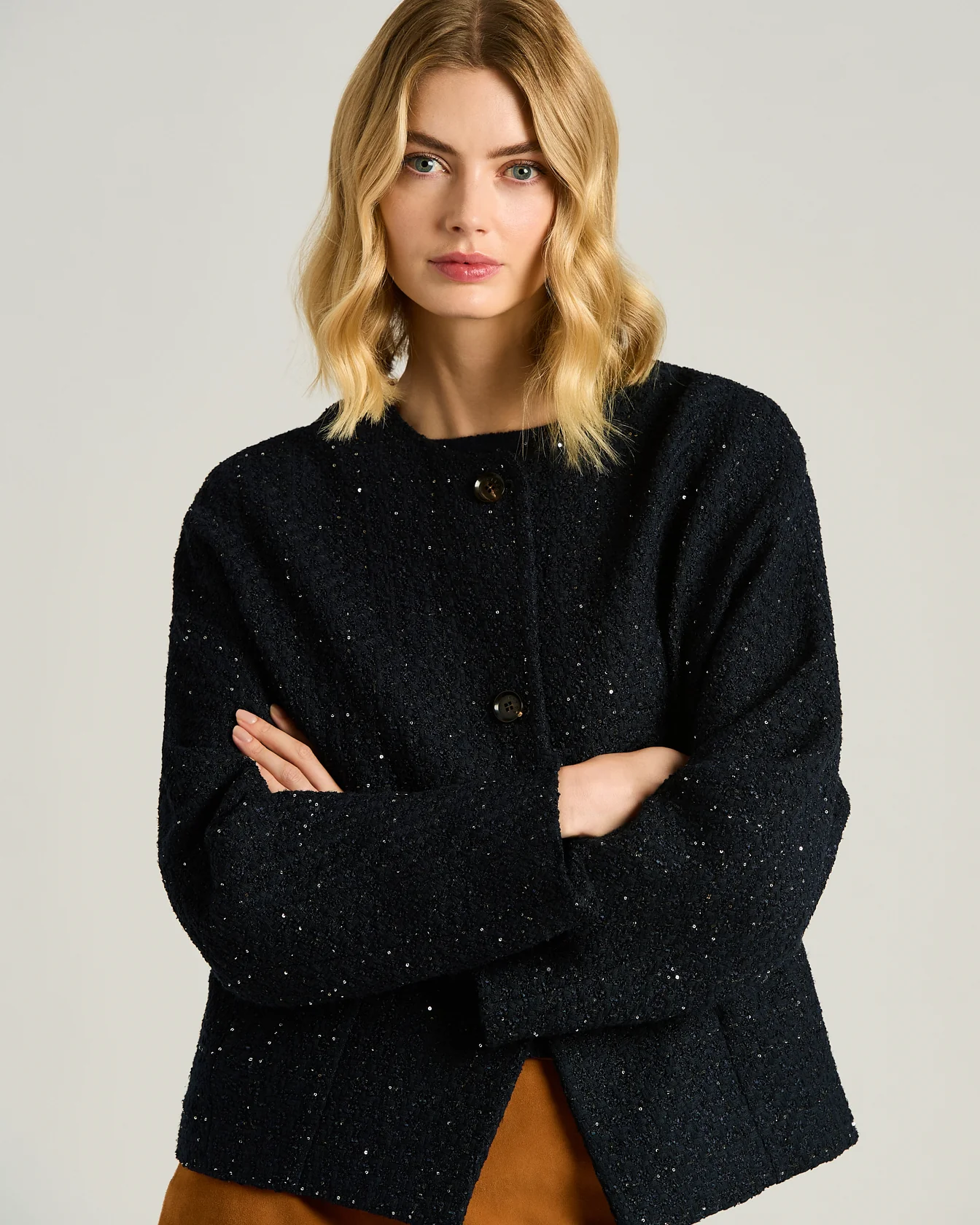 TAILORED WOOL AND SILK JACKET - Image 4