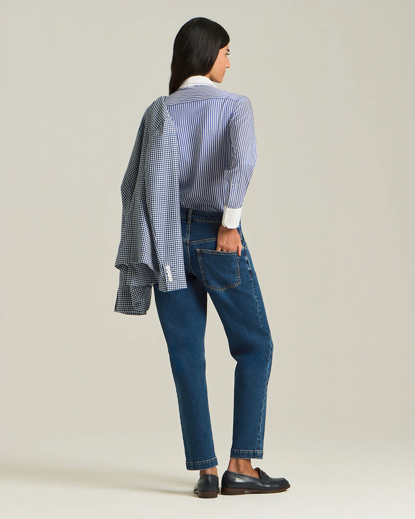 CHECKED WOOL BLAZER - Image 4