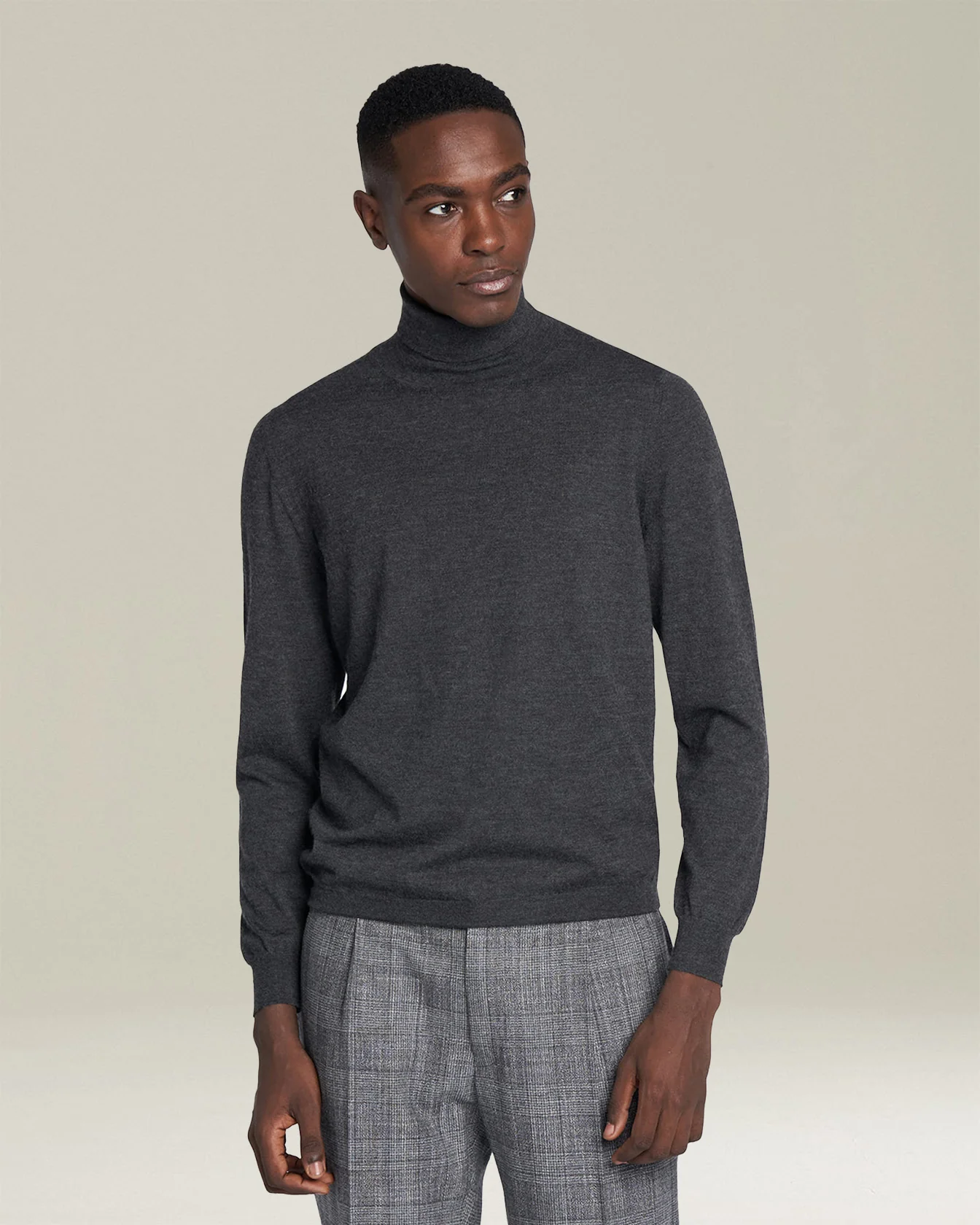 JERSEY HIGH NECK CASHMERE - Image 2