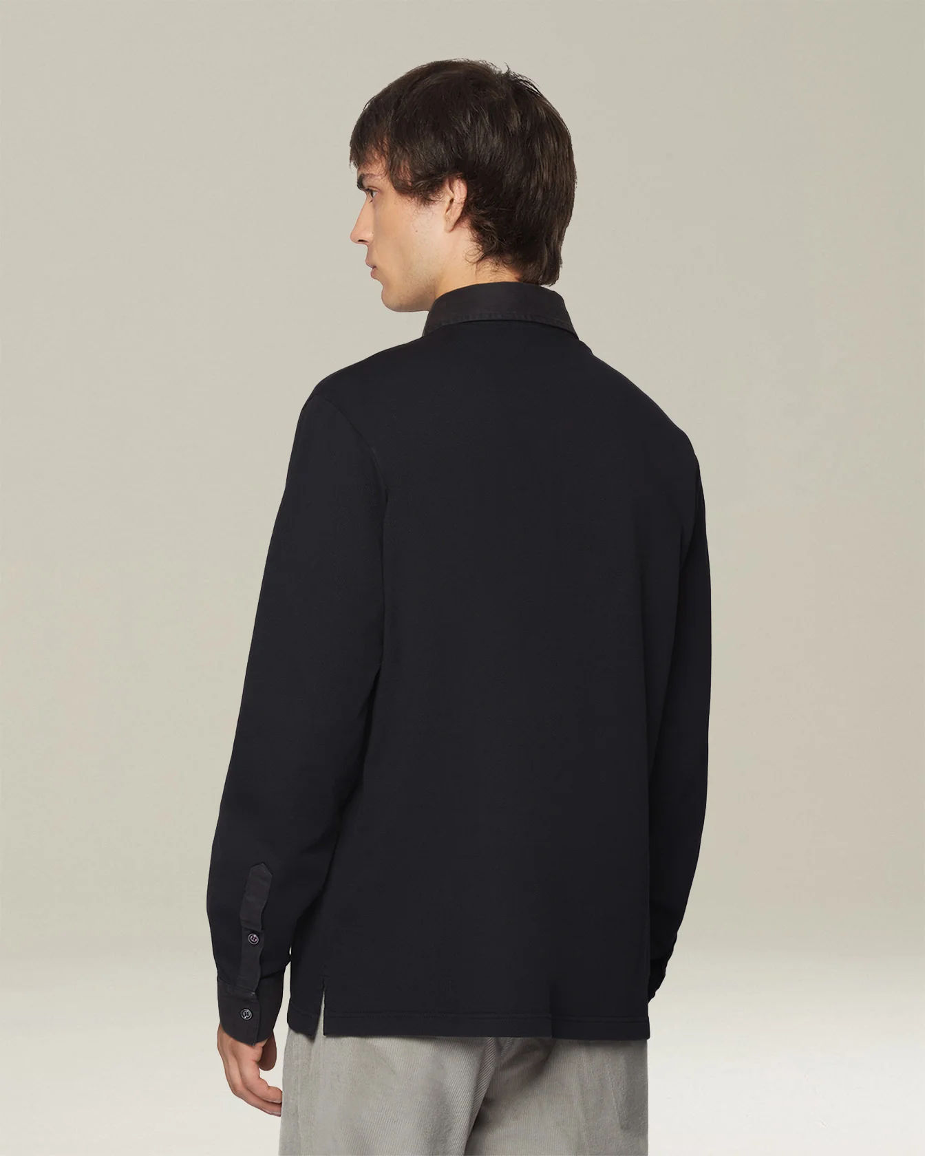 MONOCHROME JERSEY POLO SHIRT - Image 3