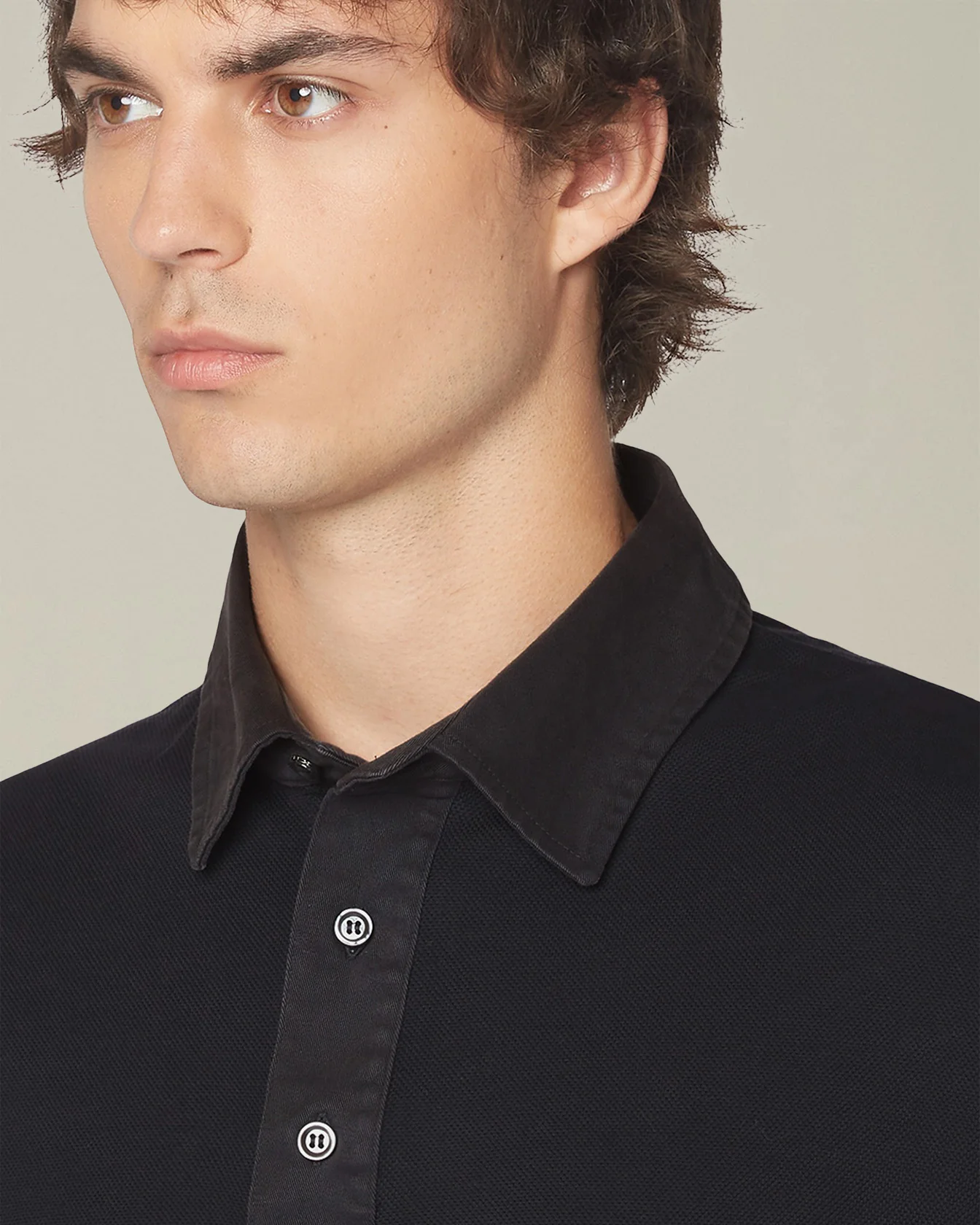 MONOCHROME JERSEY POLO SHIRT - Image 4