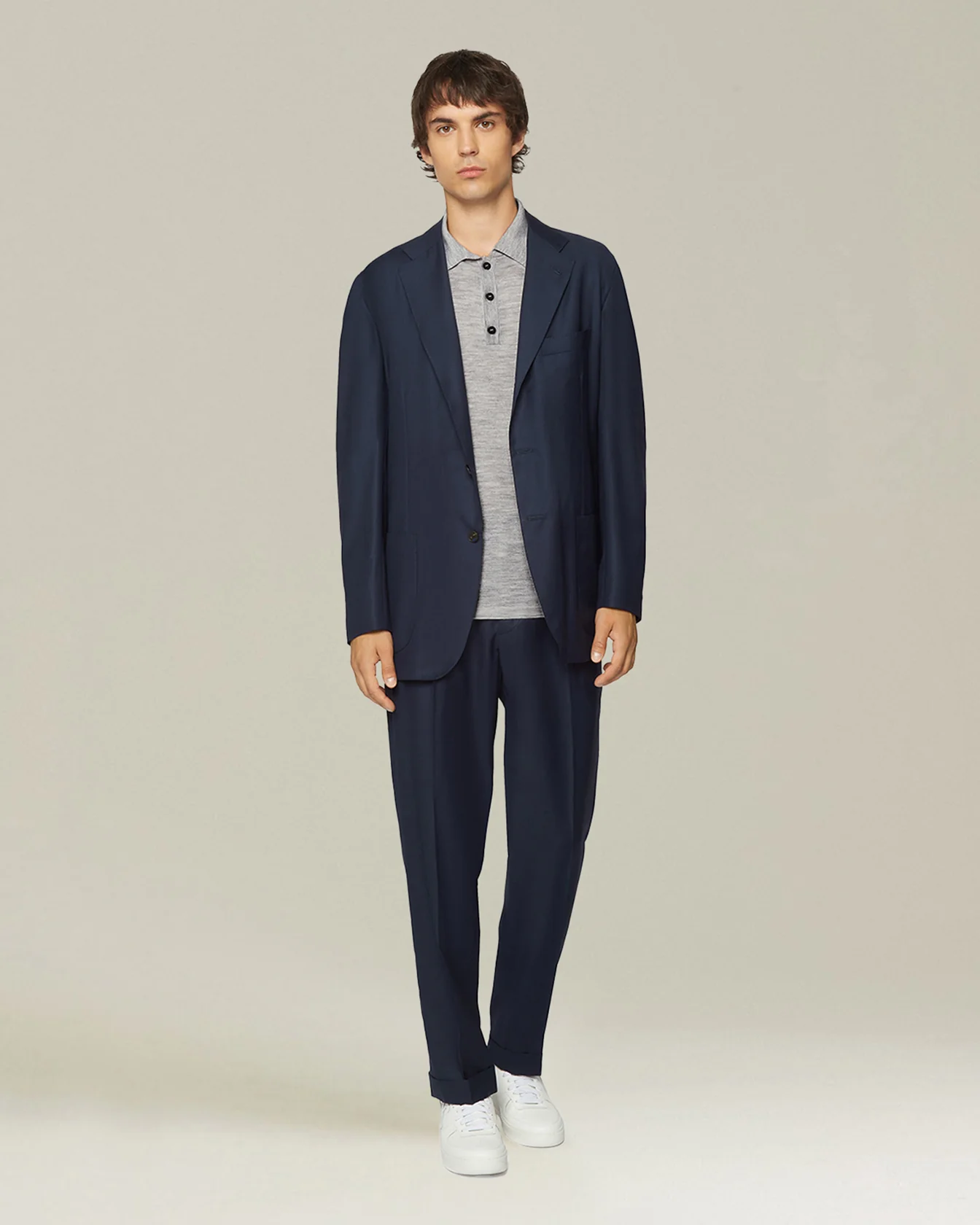 DELUXE WOOL AND SILK POLO SHIRT - Image 5