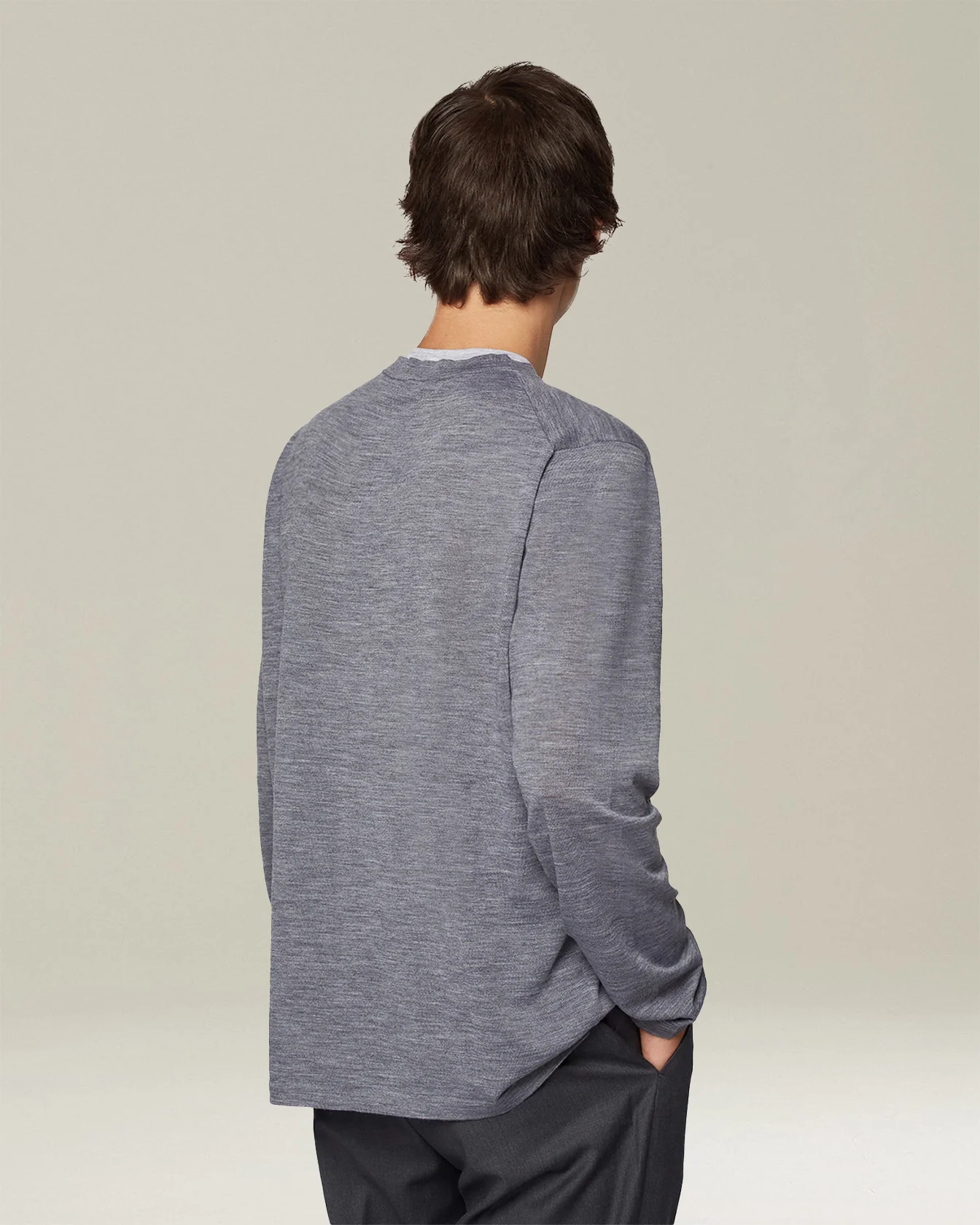 MELANGE WOOL T-SHIRT - Image 3