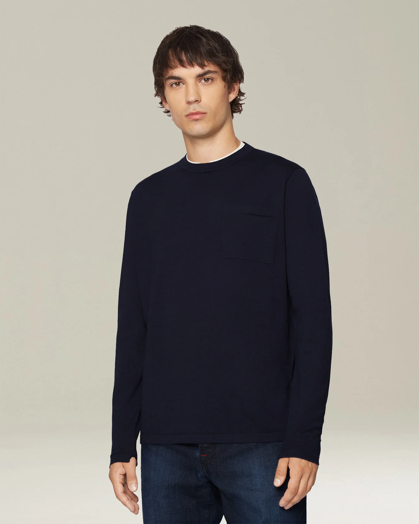 MELANGE WOOL T-SHIRT - Image 2