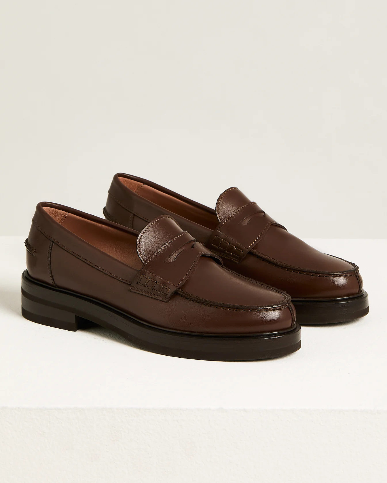 EBONY SMOOTH CALFSKIN LOAFERS - Image 2