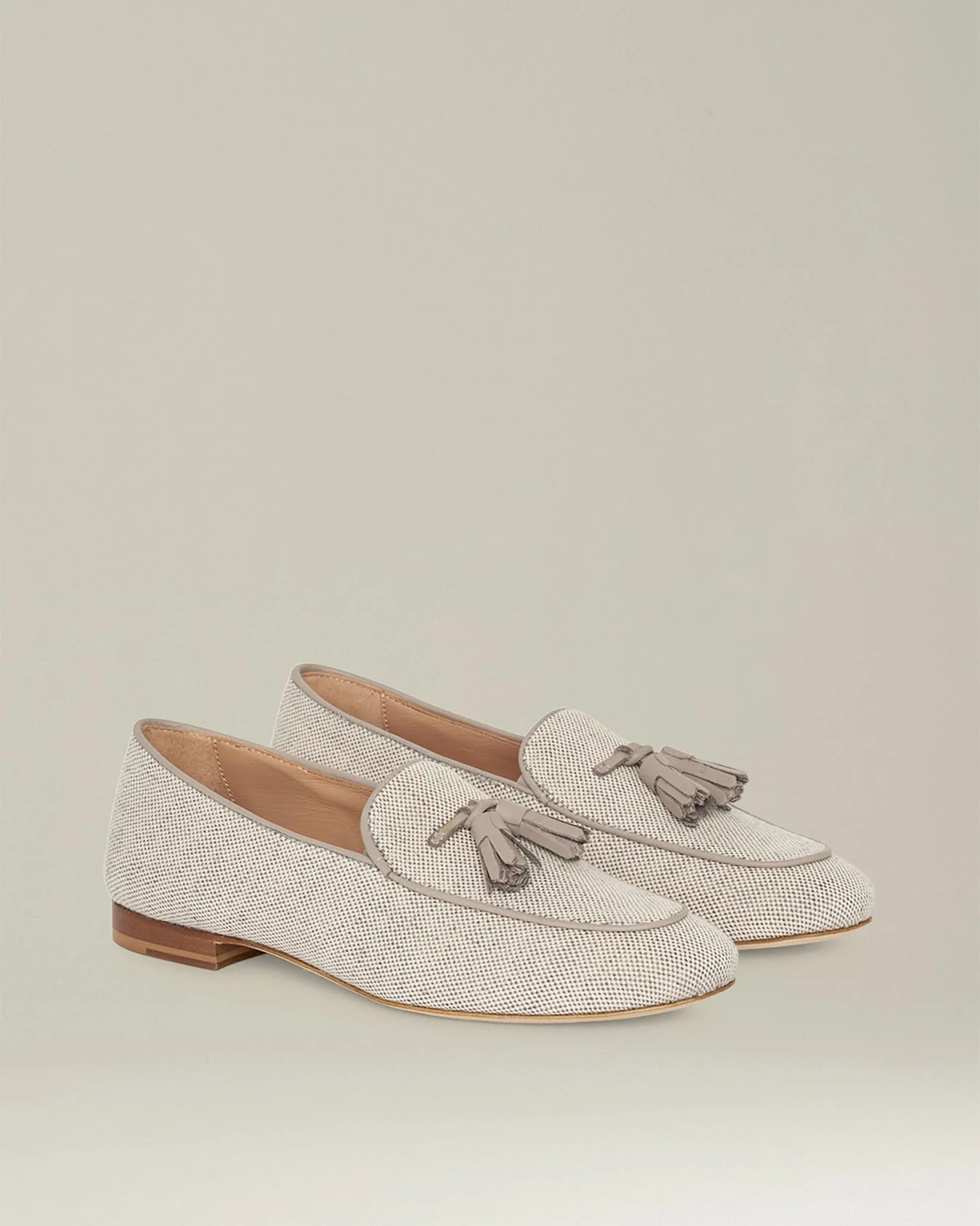 COTTON CANVAS LOAFER WITH TASSELS - Image 5