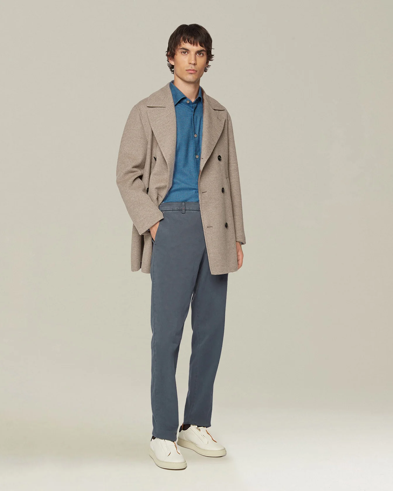 ‘NERANO’ HOUNDSTOOTH FLANNEL SHIRT - Image 5