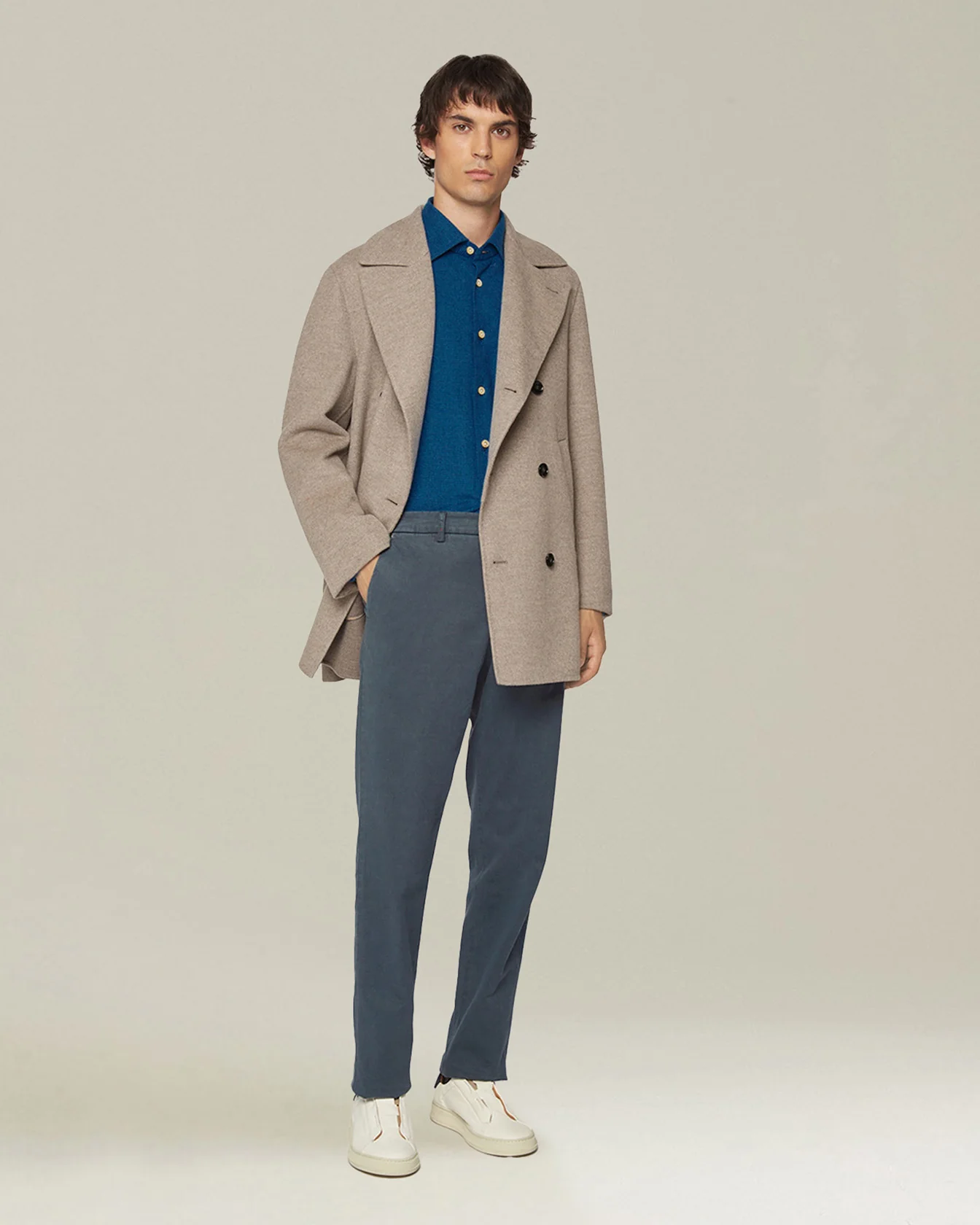 ‘NERANO’ HOUNDSTOOTH FLANNEL SHIRT - Image 5