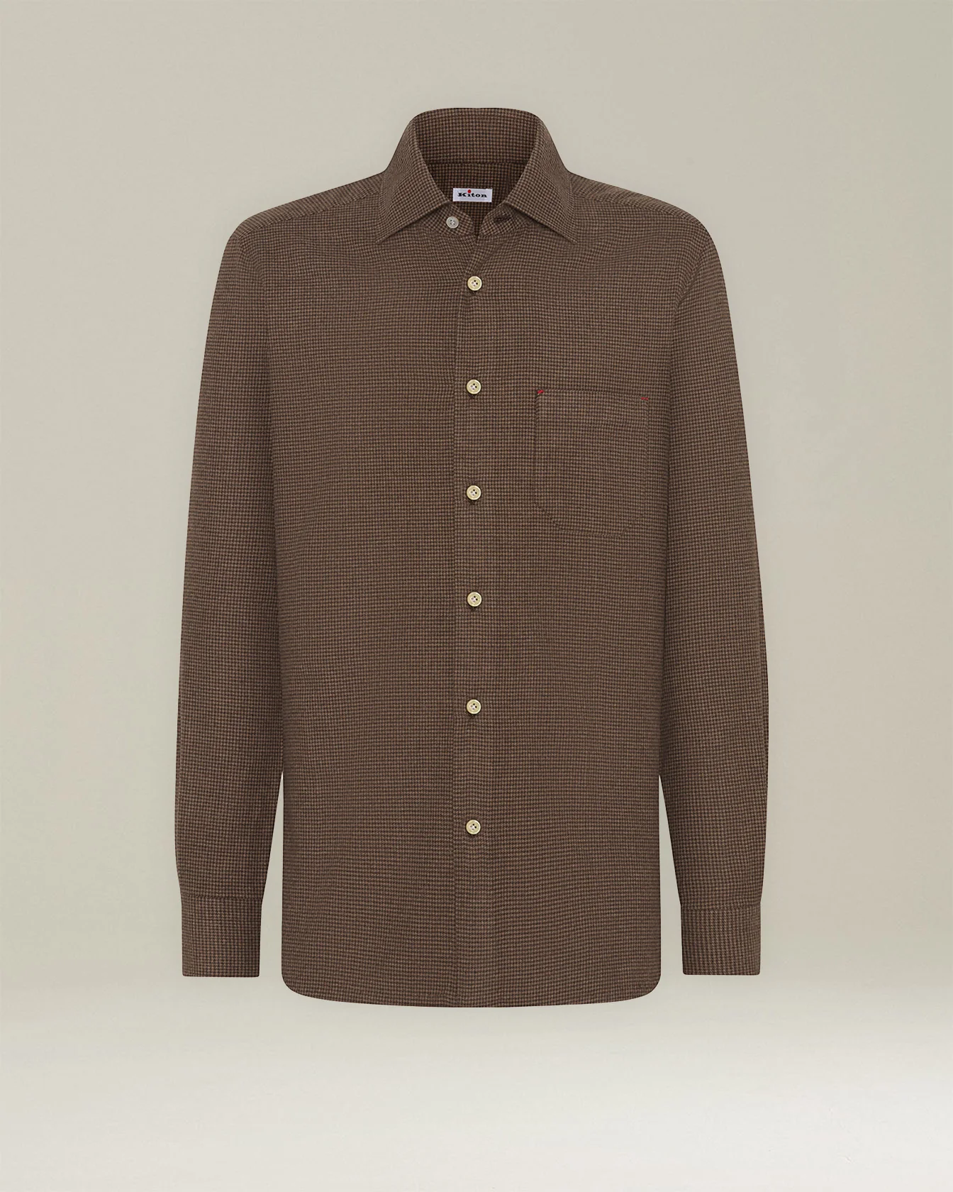 ‘NERANO’ HOUNDSTOOTH FLANNEL SHIRT