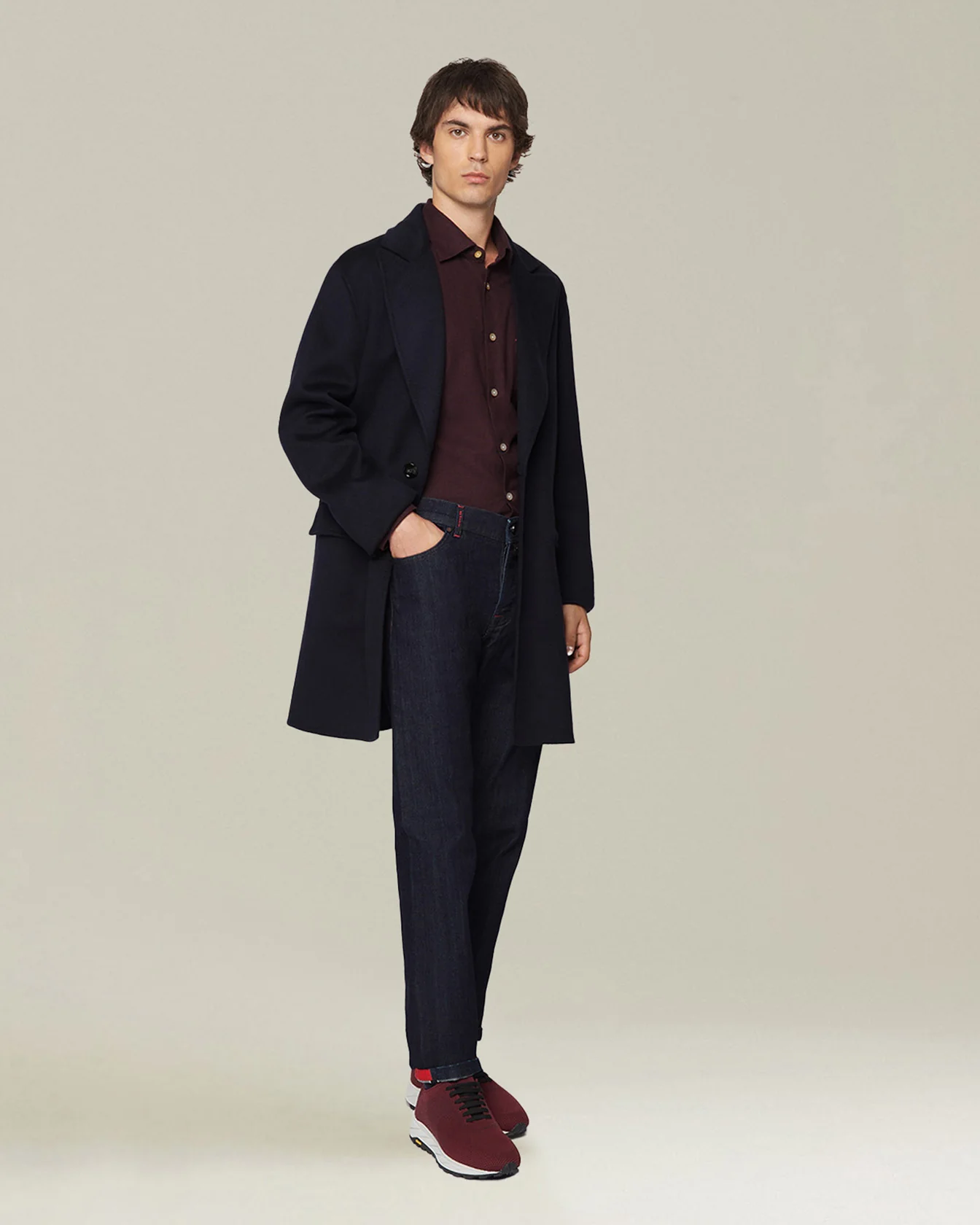 ‘NERANO’ HOUNDSTOOTH FLANNEL SHIRT - Image 5