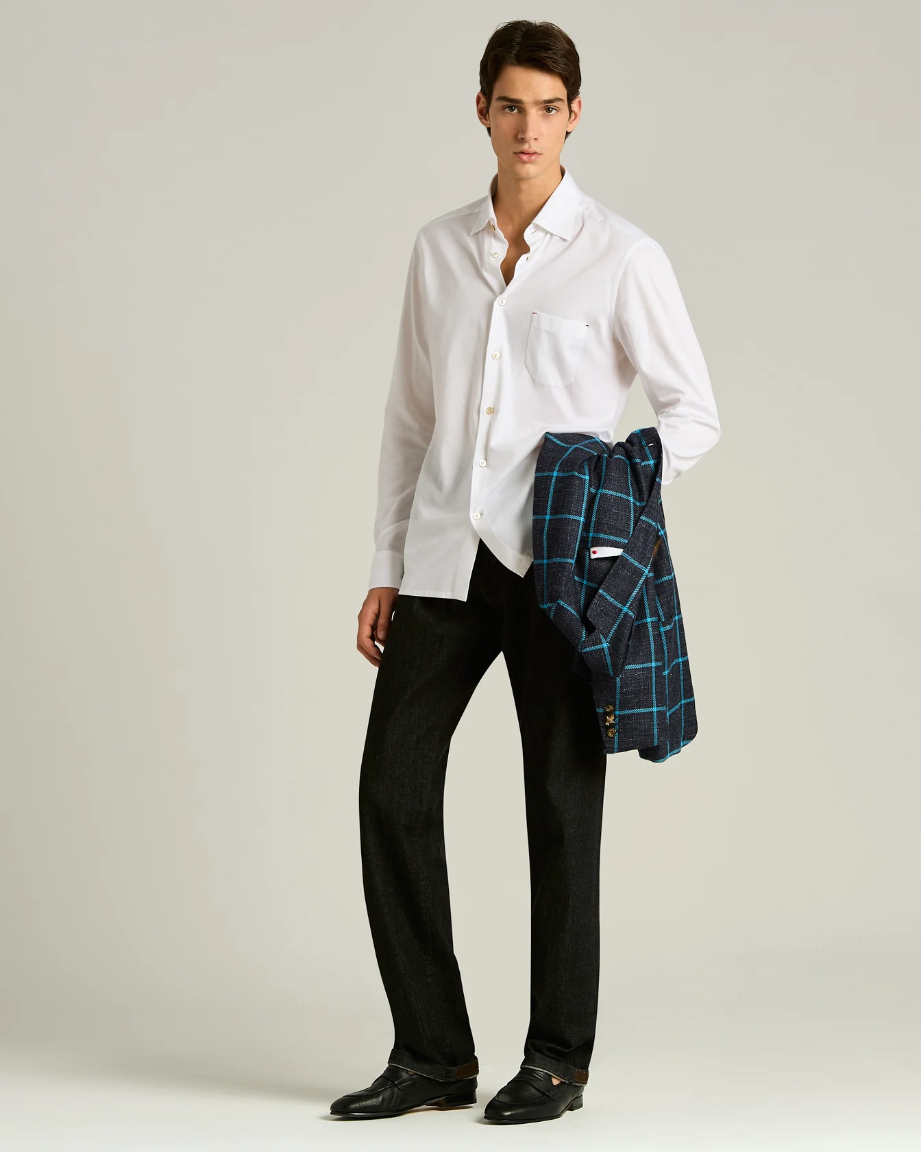 COTTON JERSEY SHIRT IN WHITE - Image 5