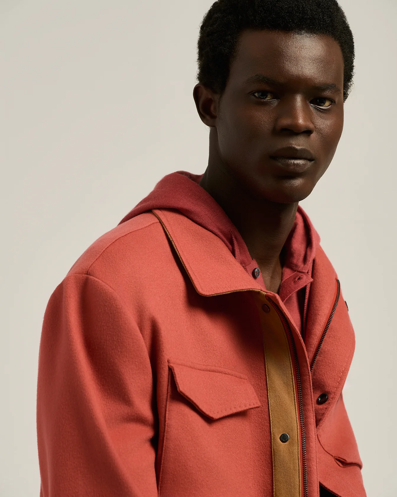 LOBSTER UTILITY JACKET IN PURE BEAVER CASHMERE - Image 4