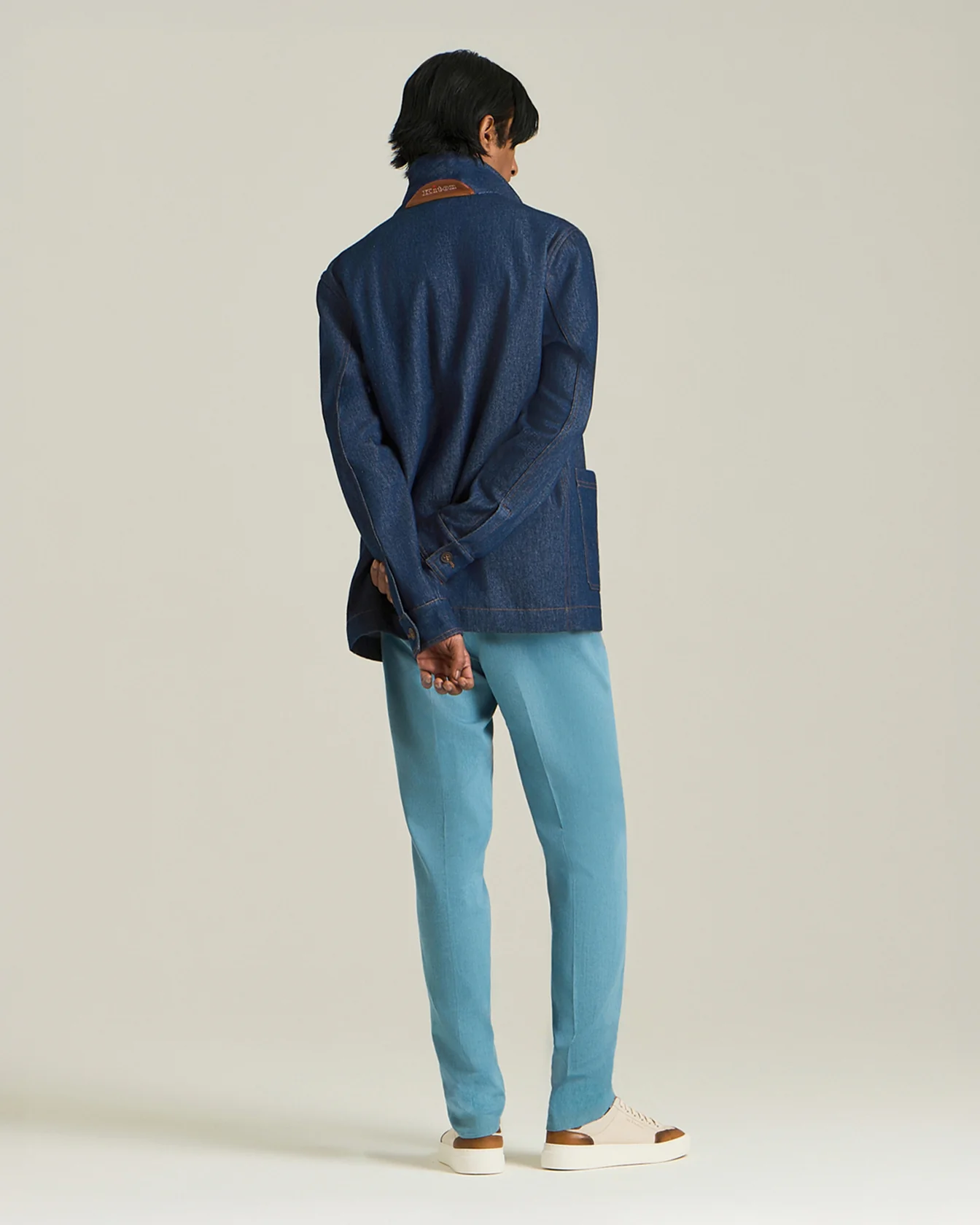 DENIM BLOUSON WITH A MINERAL WASH. - Image 3