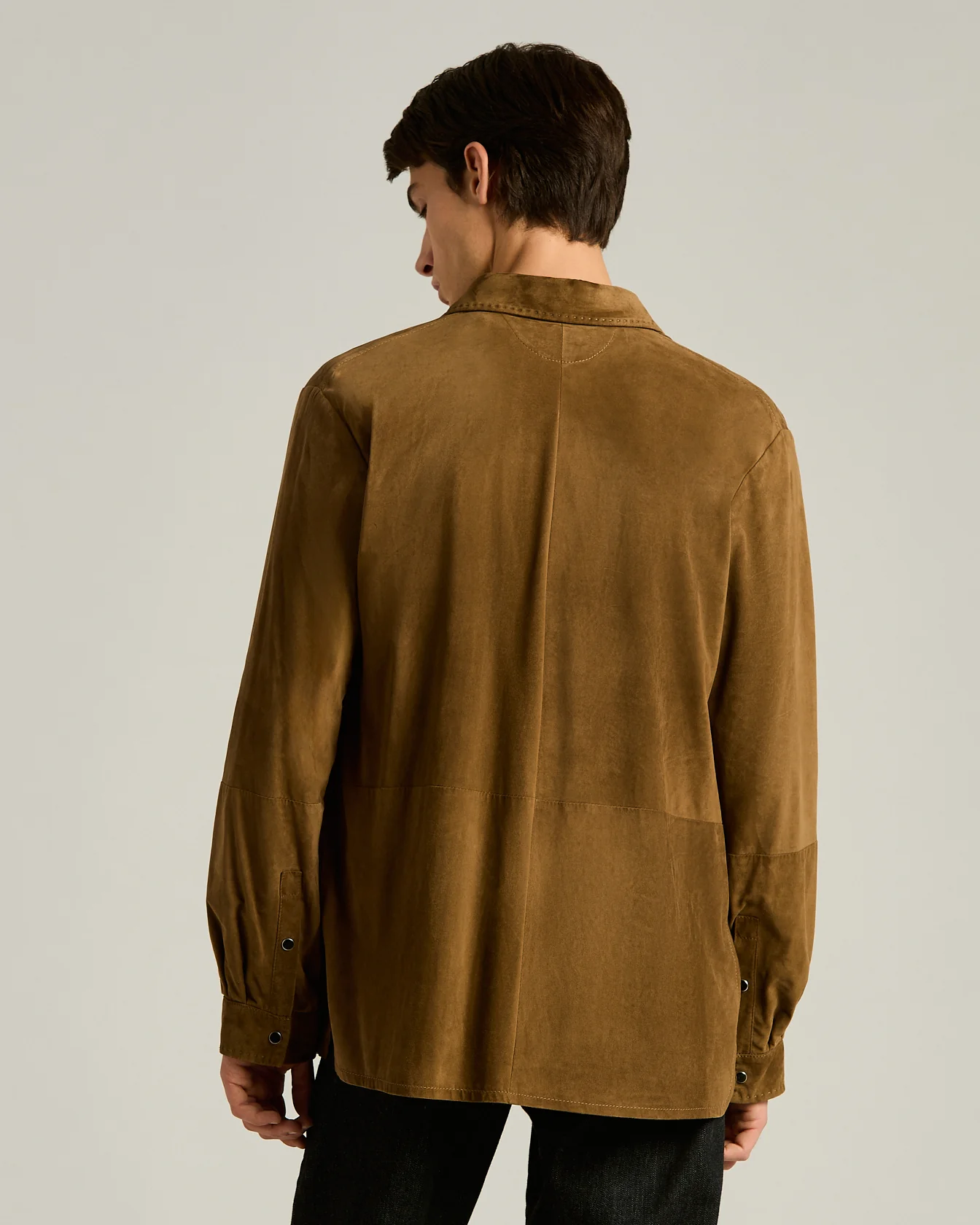 LAMBSKIN JACKET IN MOLE - Image 3