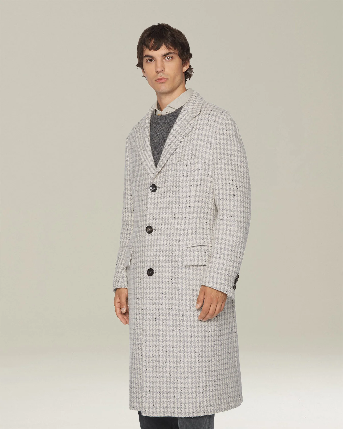 HOUNDSTOOTH CASHMERE BLEND COAT - Image 2