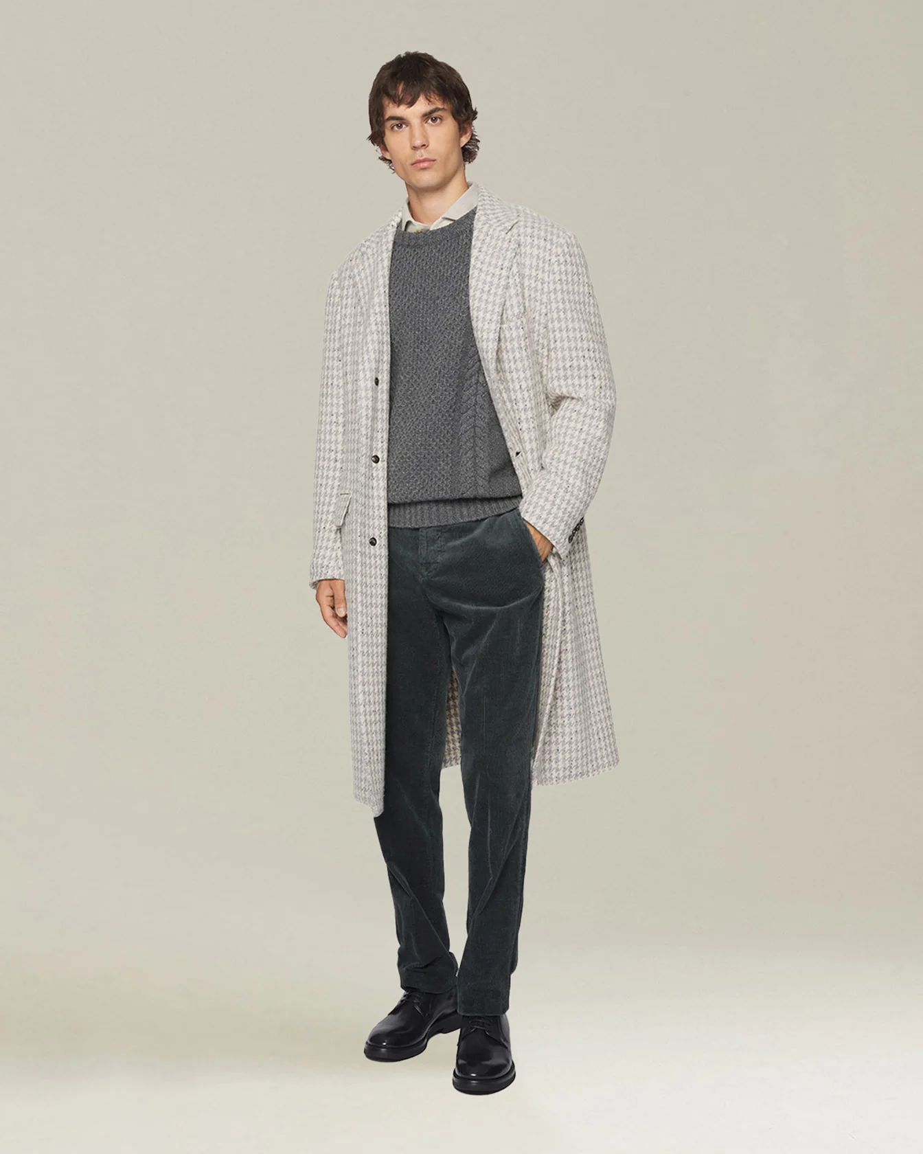 HOUNDSTOOTH CASHMERE BLEND COAT - Image 5