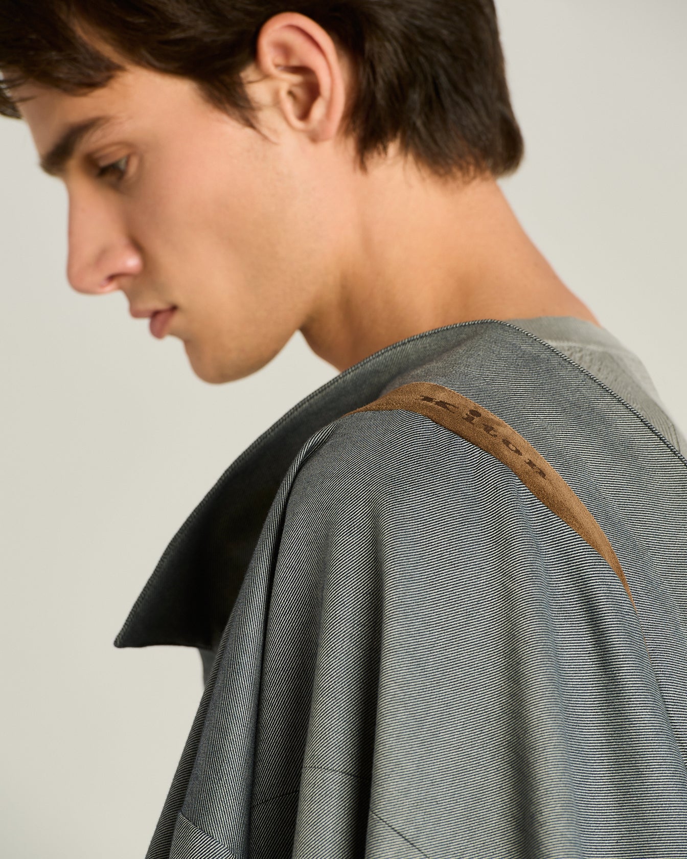 PURE COTTON BLUE OVERSHIRT JACKET WITH LARGE POCKETS - Image 4