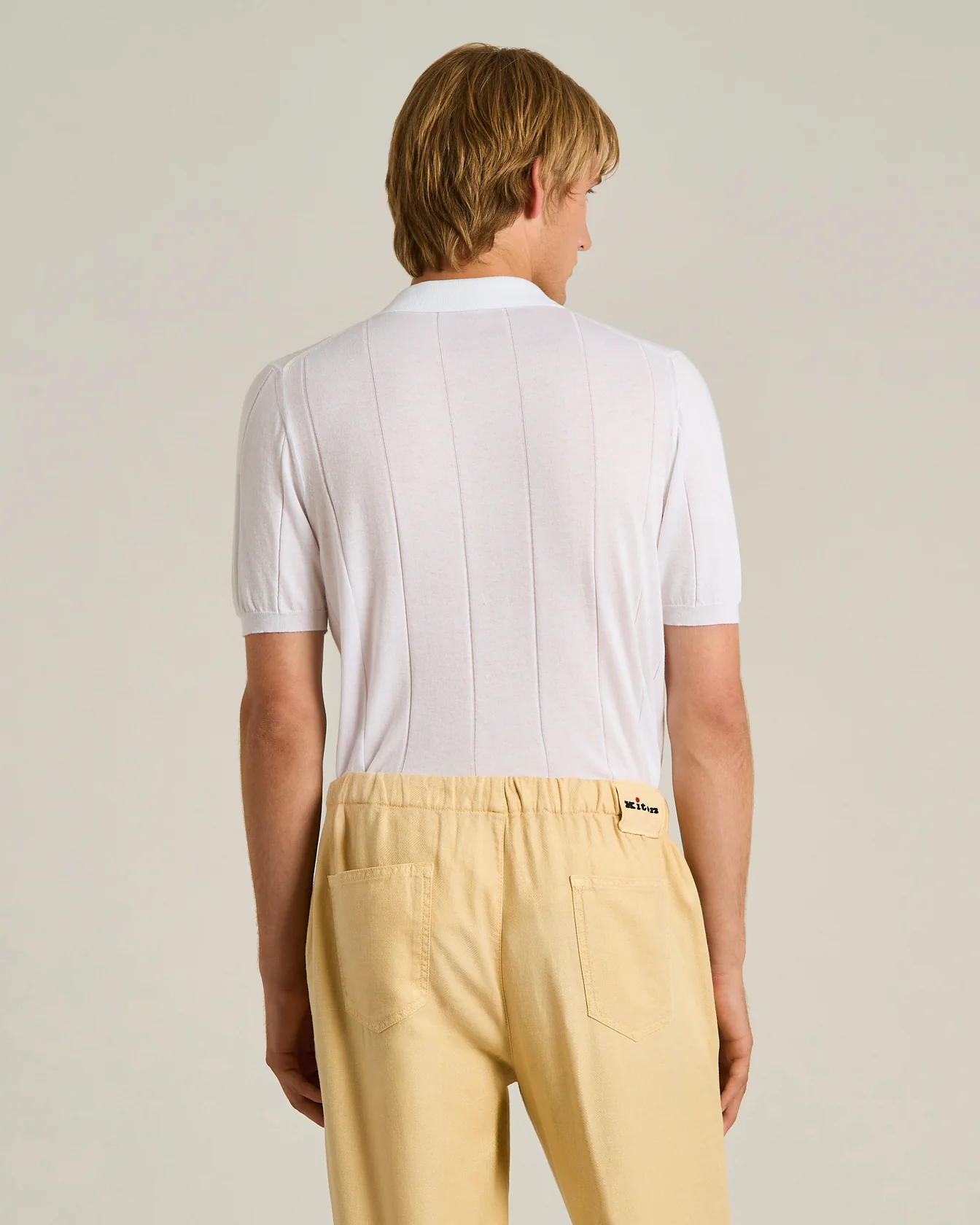 PURE COTTON SHORT-SLEEVED POLO SHIRT - Image 3