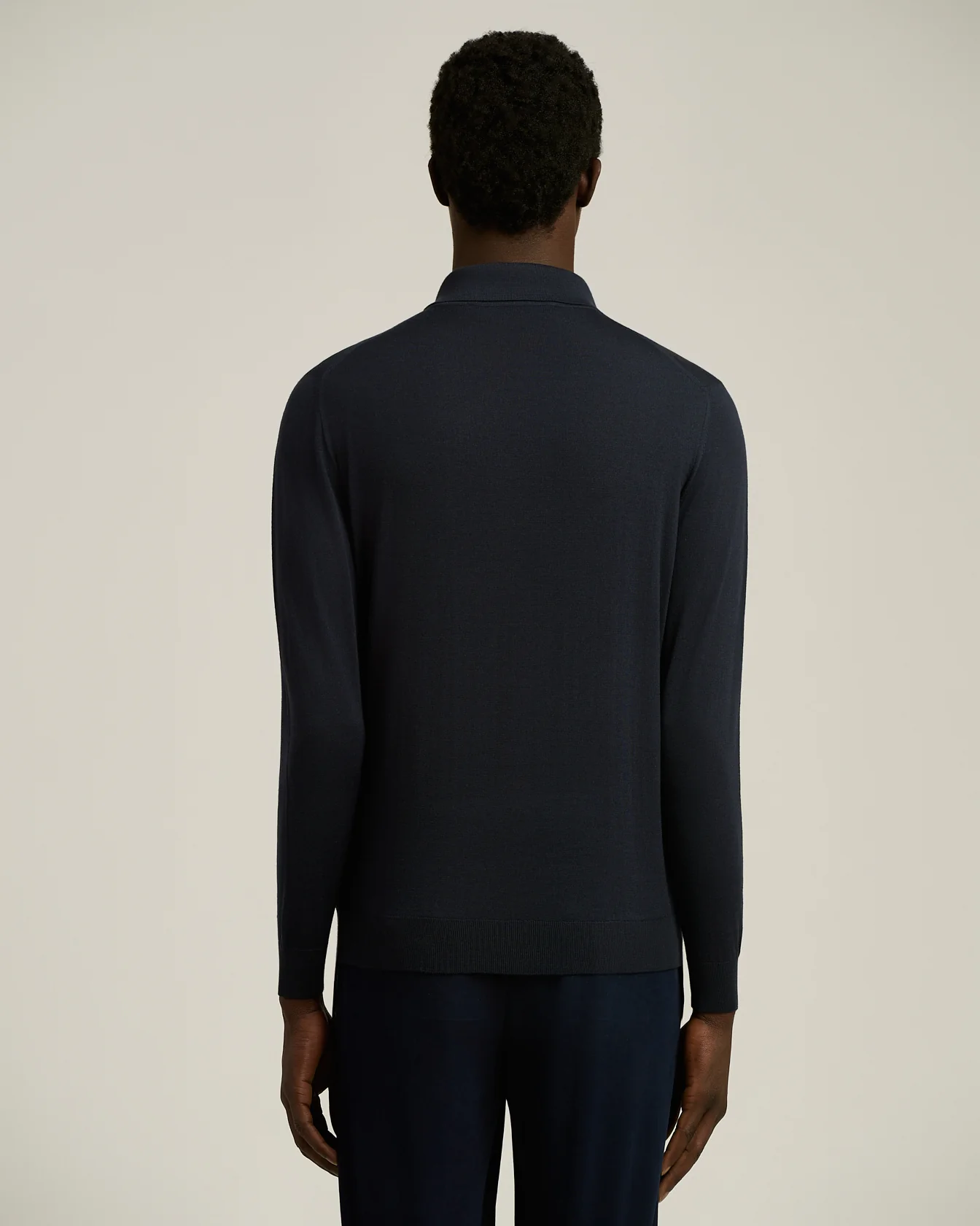 BLUE DIAMOND- WOOL POLO SHIRT - Image 3