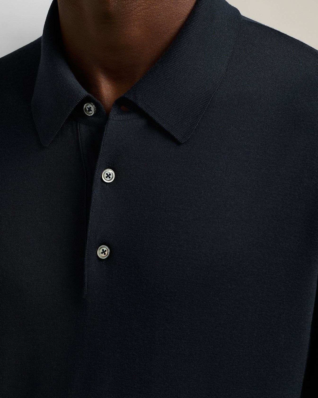 BLUE DIAMOND- WOOL POLO SHIRT - Image 4