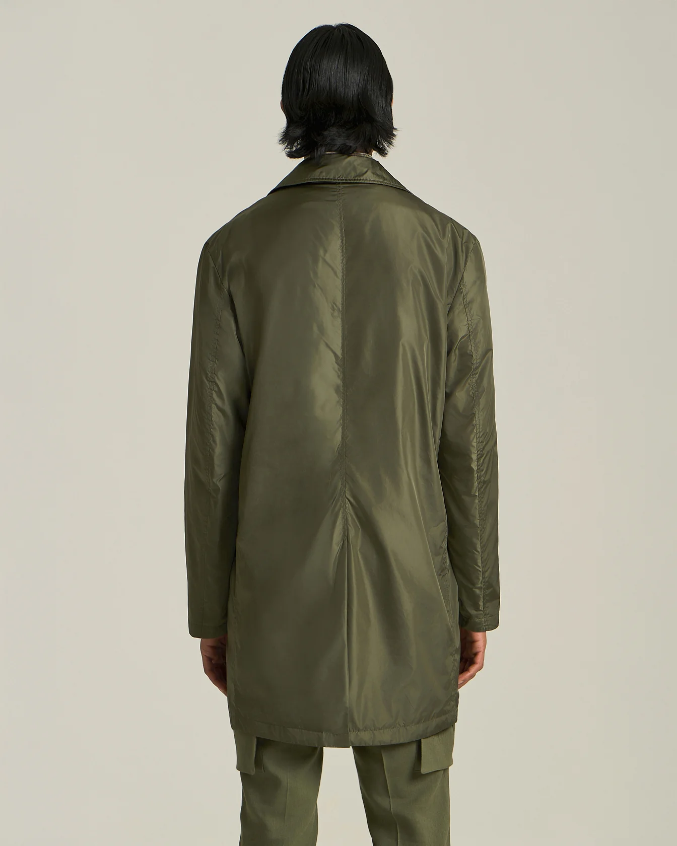 TECHNICAL FABRIC TRENCH COAT - Image 3
