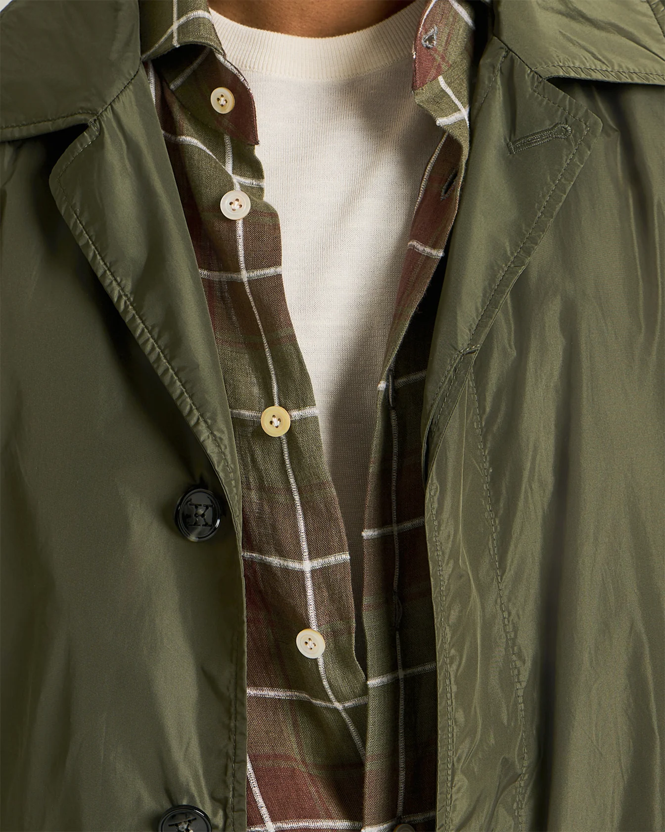 TECHNICAL FABRIC TRENCH COAT - Image 4
