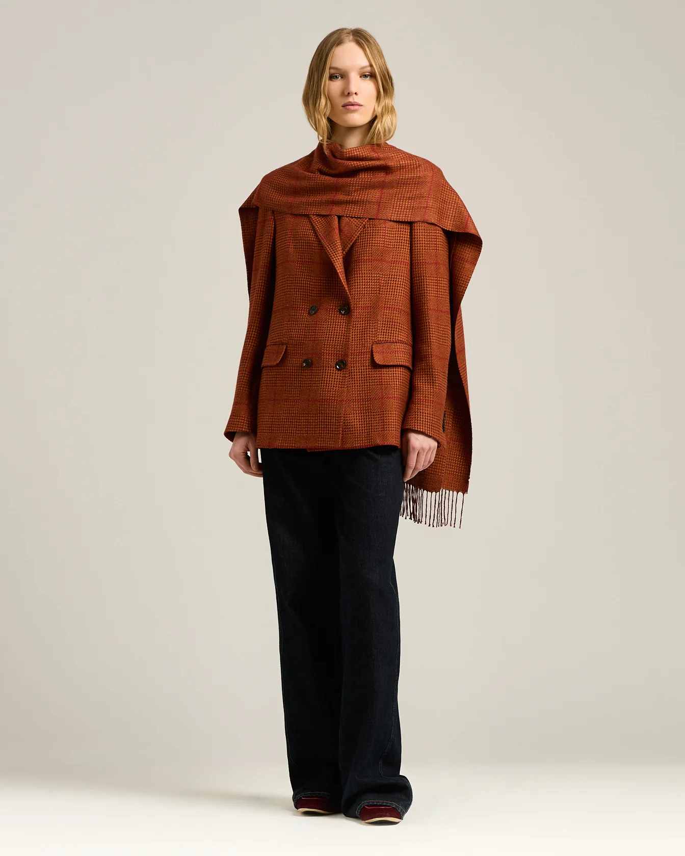 GLEN PLAID SCARF - Image 5