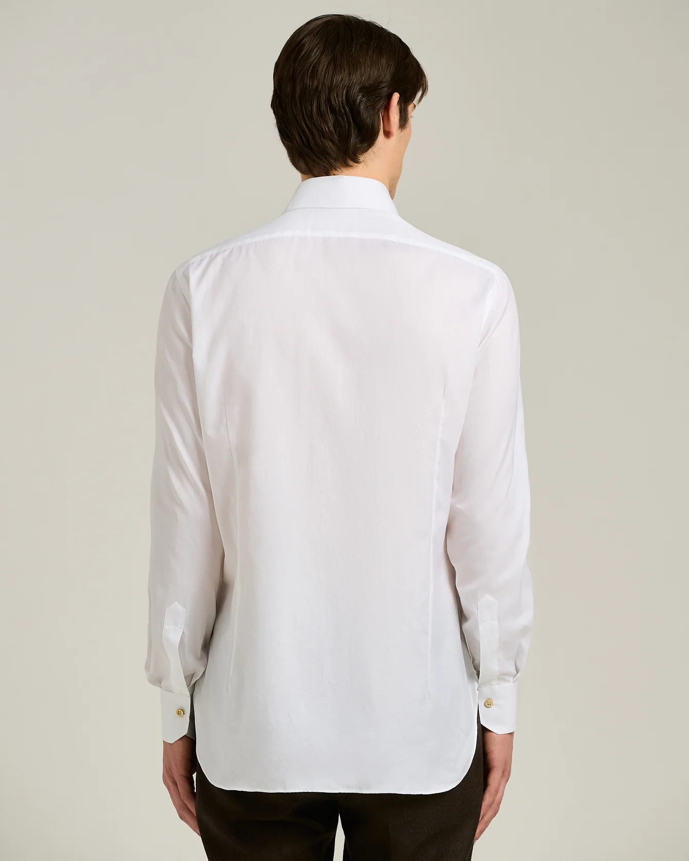 FORMAL' REGULAR FIT SHIRT IN WHITE COTTON - Image 3