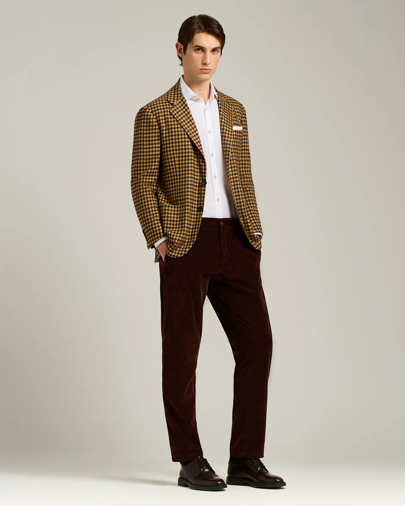 FORMAL' REGULAR FIT SHIRT IN WHITE COTTON - Image 5