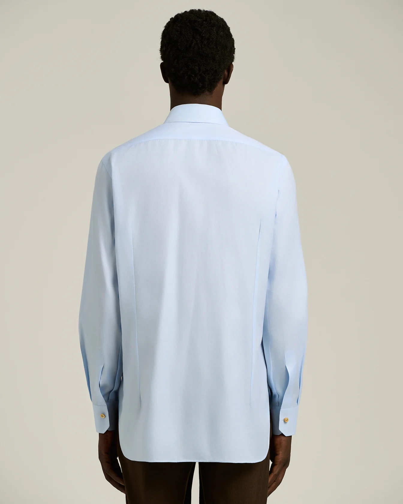 FORMAL' REGULAR FIT SHIRT IN SKY BLUE COTTON - Image 3
