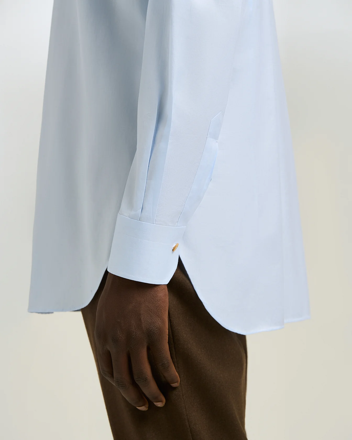 FORMAL' REGULAR FIT SHIRT IN SKY BLUE COTTON - Image 4