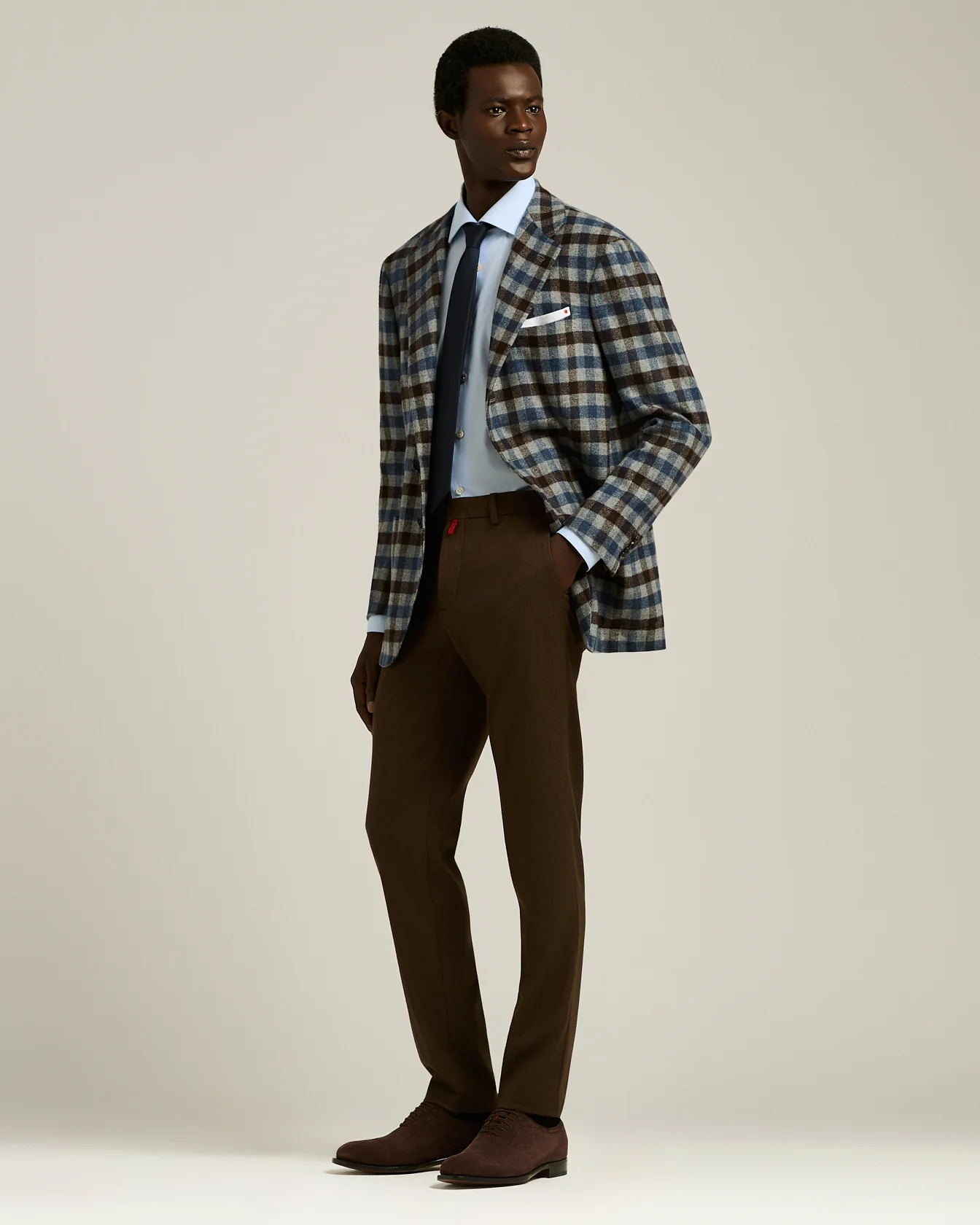 FORMAL' REGULAR FIT SHIRT IN SKY BLUE COTTON - Image 5