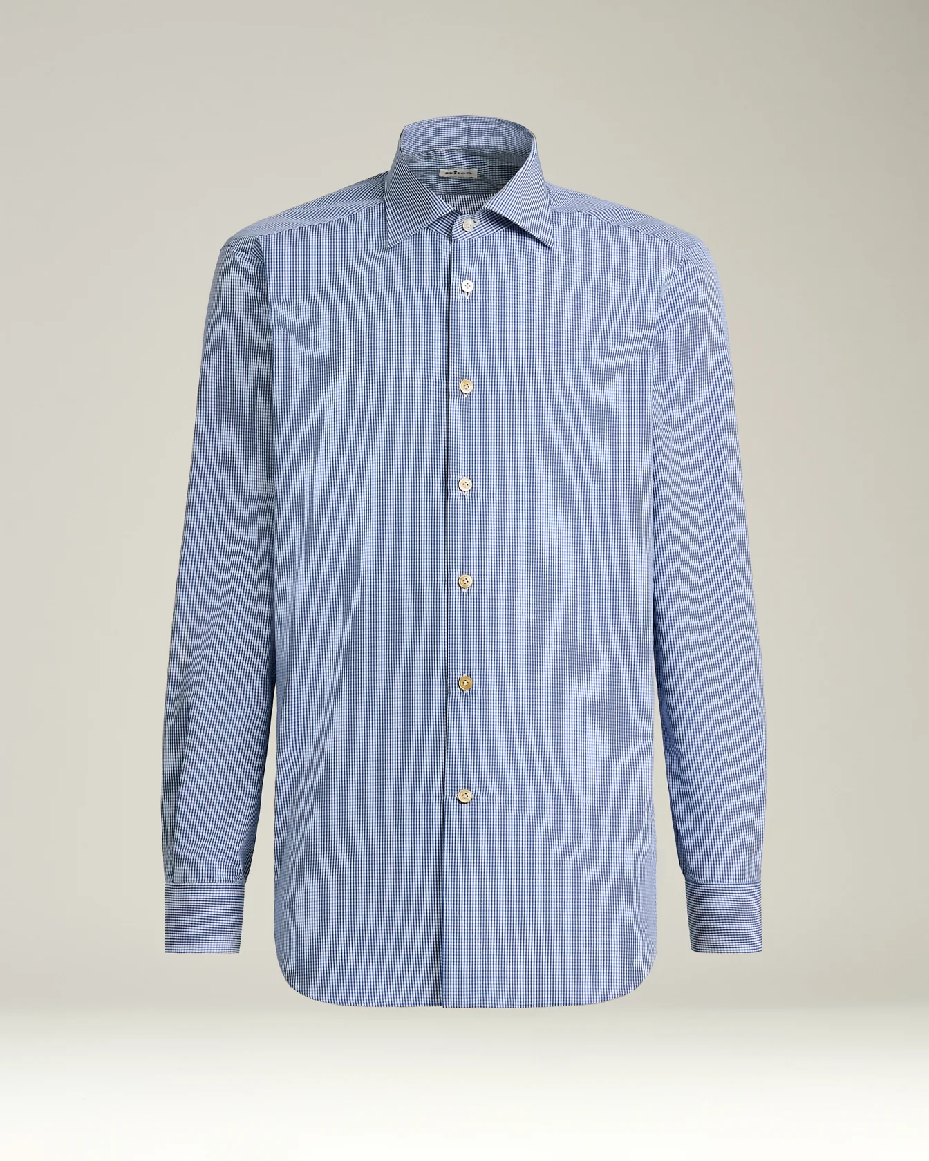 FORMAL' REGULAR FIT SHIRT IN LIGHT BLUE CHECKED COTTON