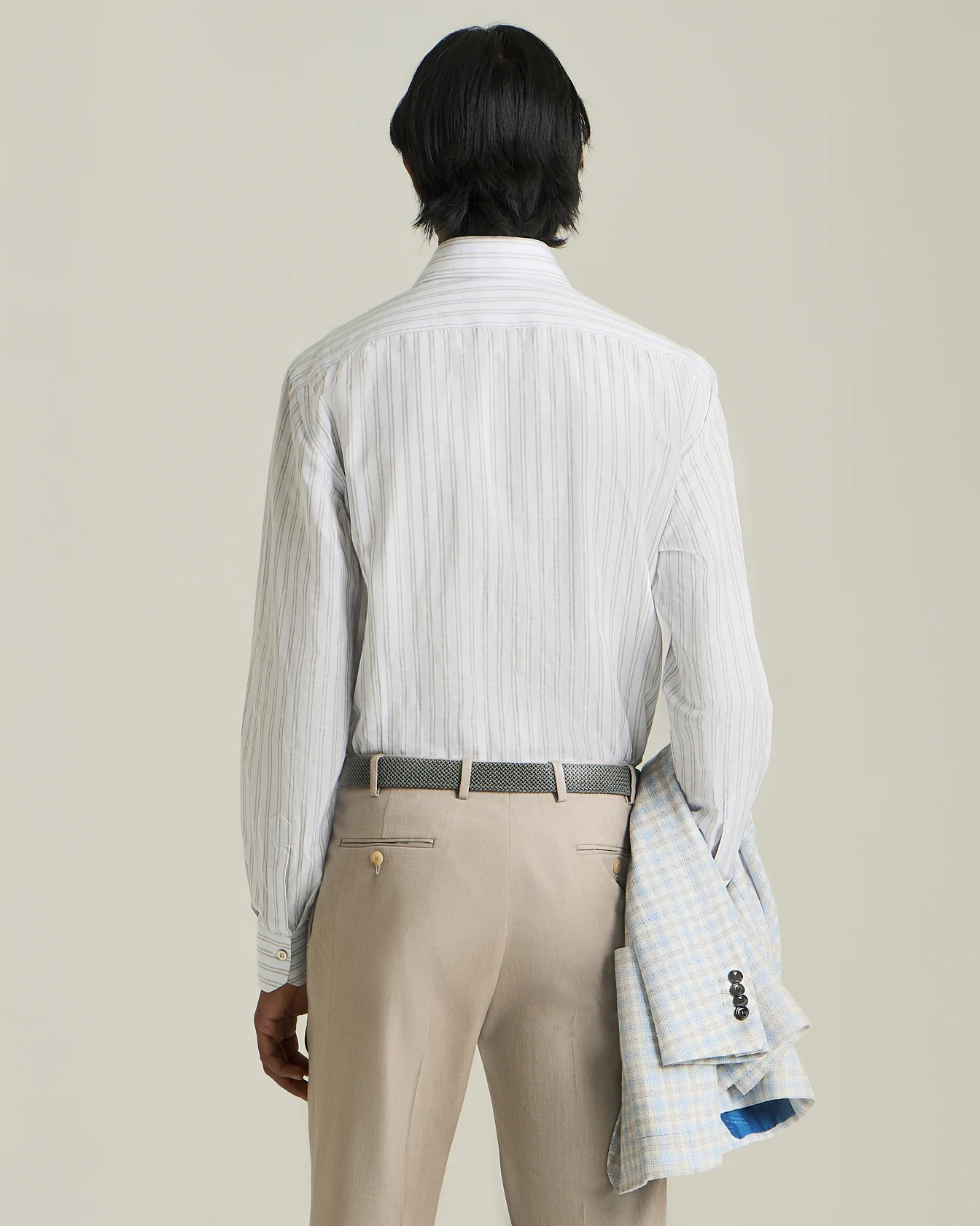 COTTON AND LINEN STRIPED SHIRT - Image 3