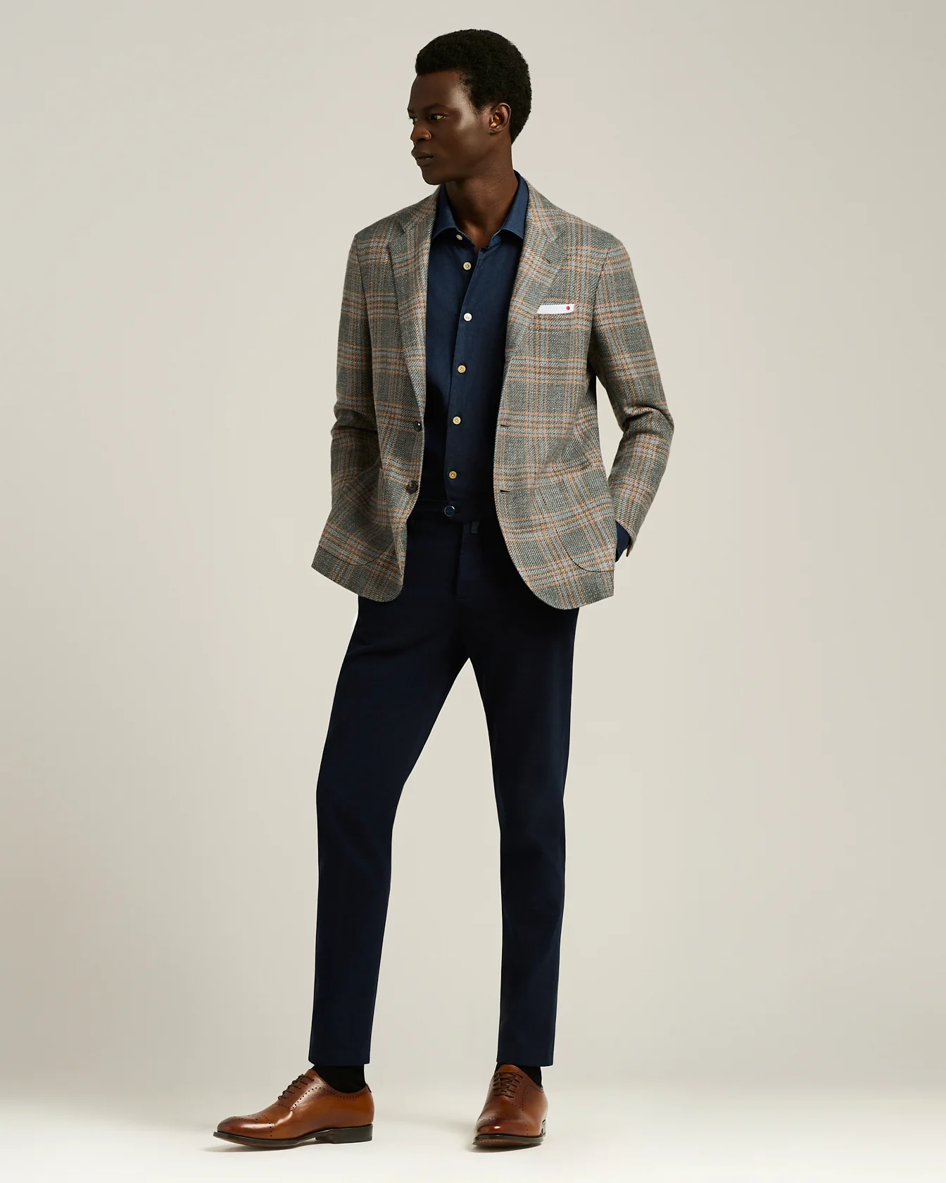 CASUAL SHIRT IN NIGHT BLUE DENIM - Image 5