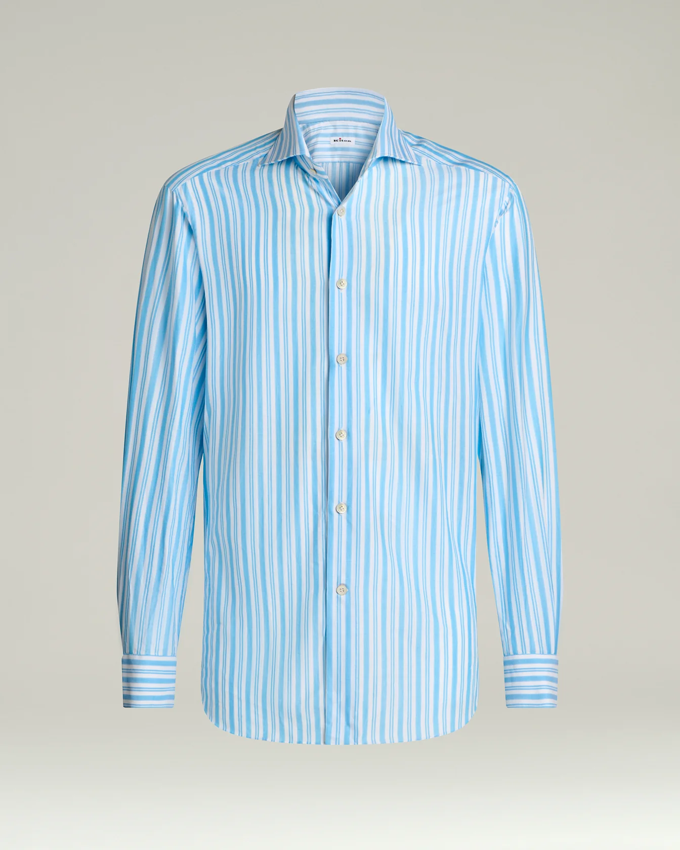 STRIPED TURQUOISE COTTON SHIRT