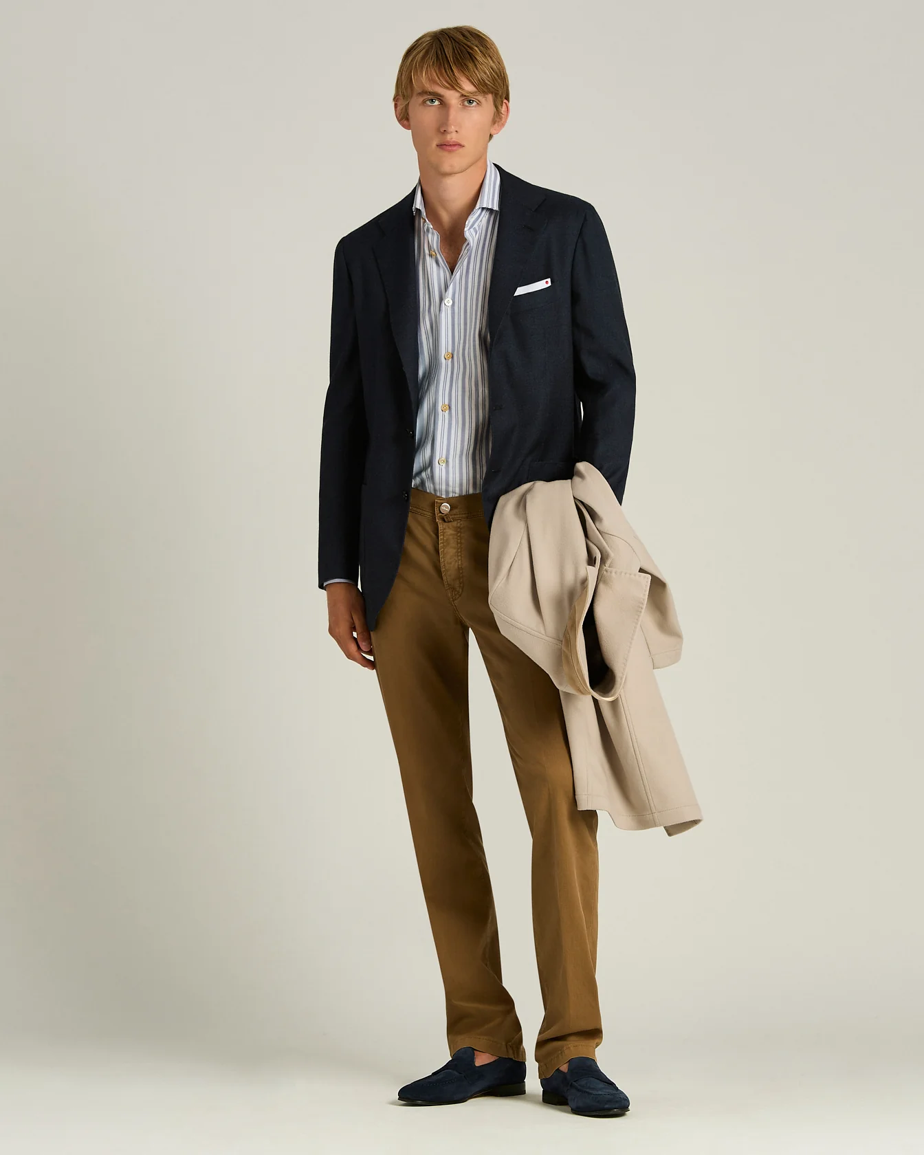 STRIPED COTTON SHIRT - Image 5