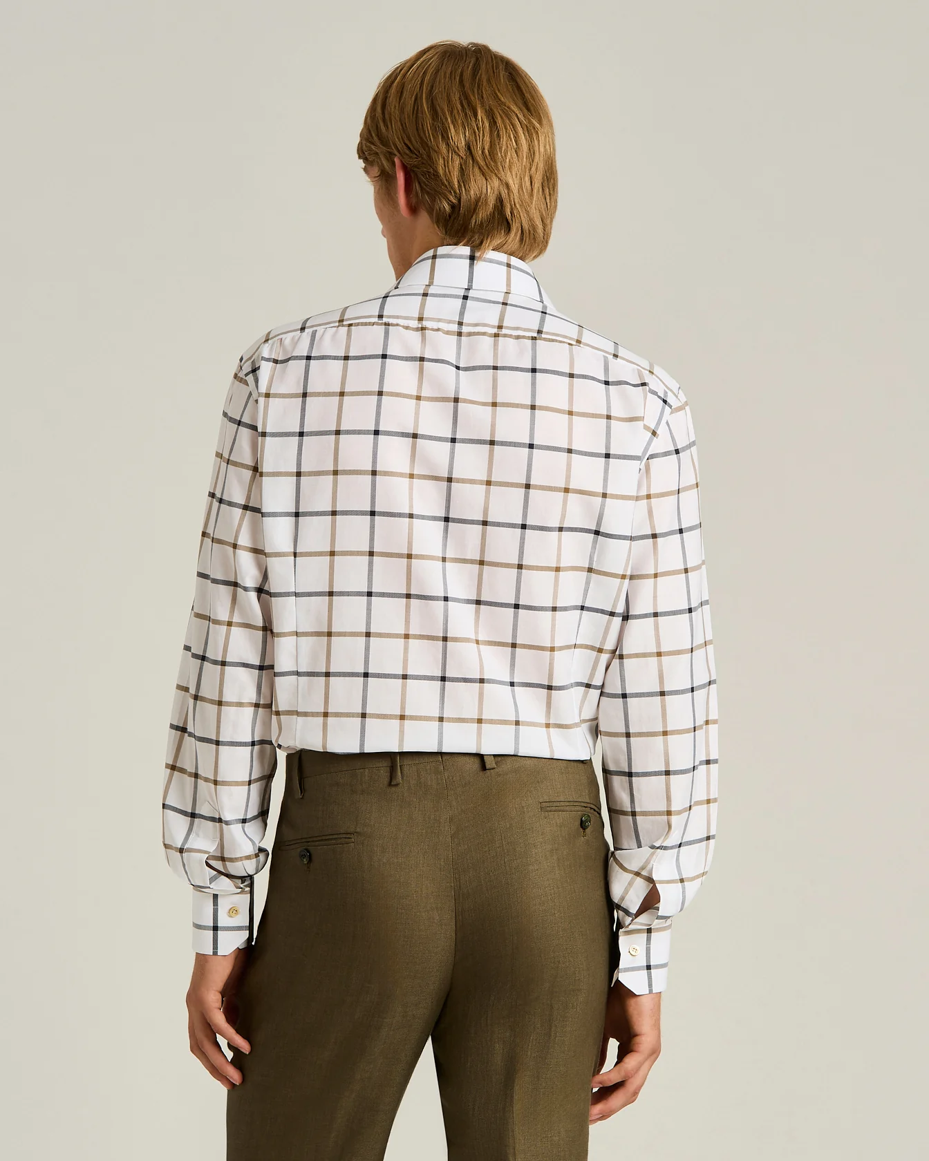 PURE COTTON CHECKED SHIRT - Image 3