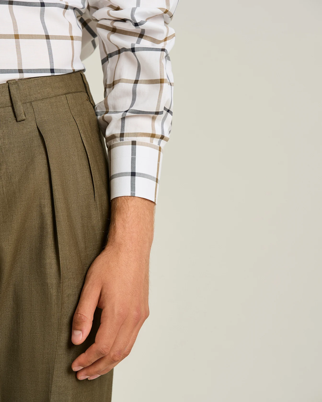 PURE COTTON CHECKED SHIRT - Image 4