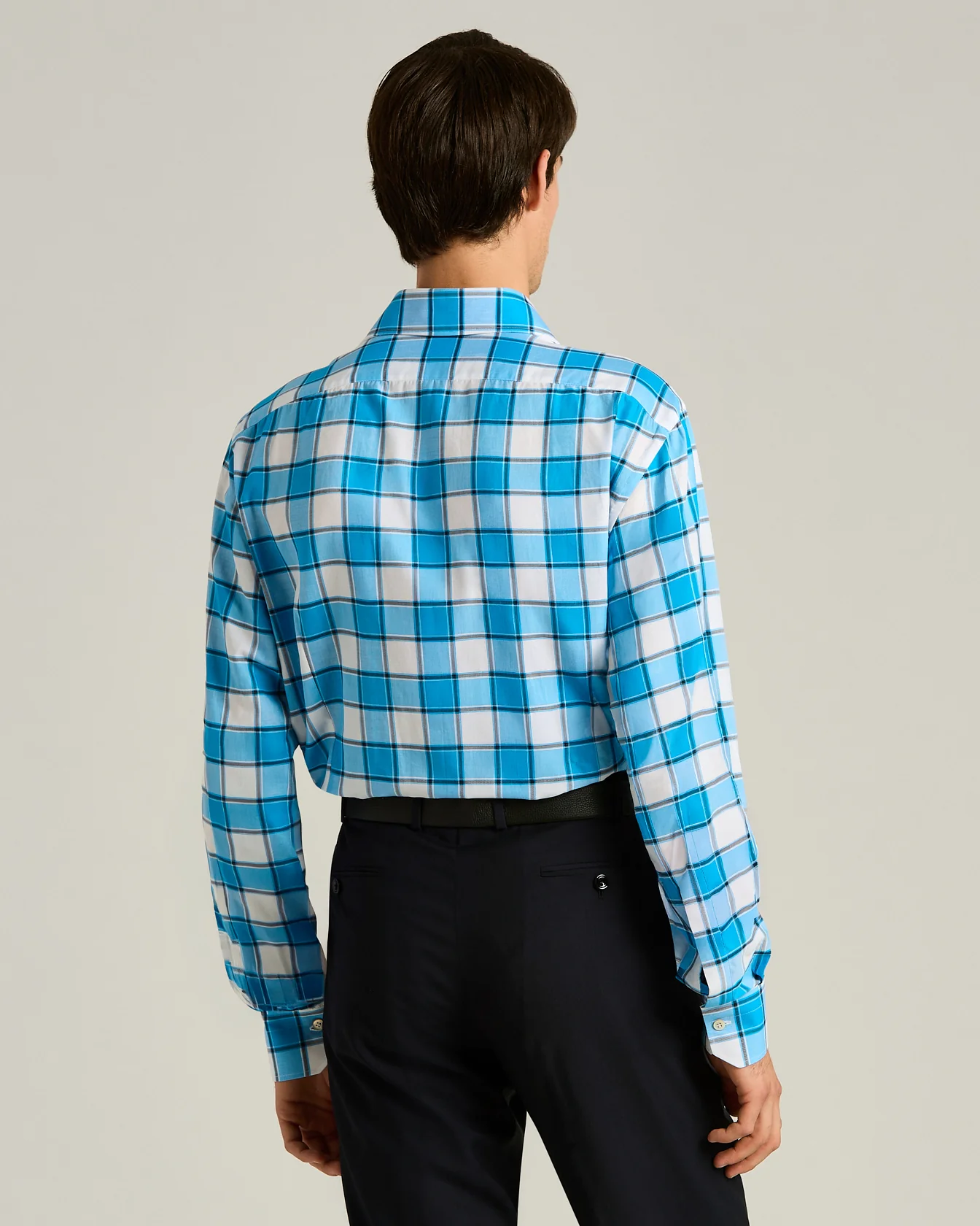 PURE COTTON CHECKED SHIRT - Image 3