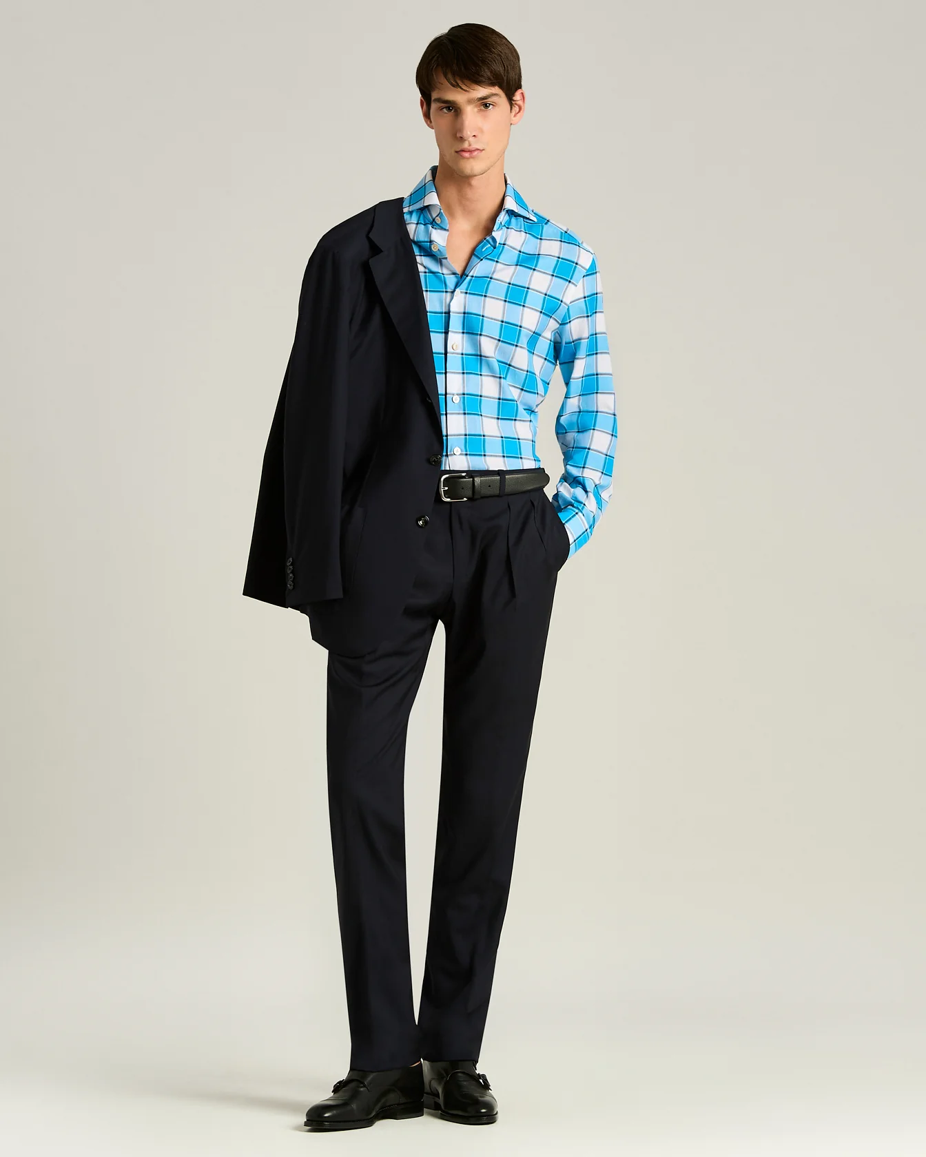 PURE COTTON CHECKED SHIRT - Image 5