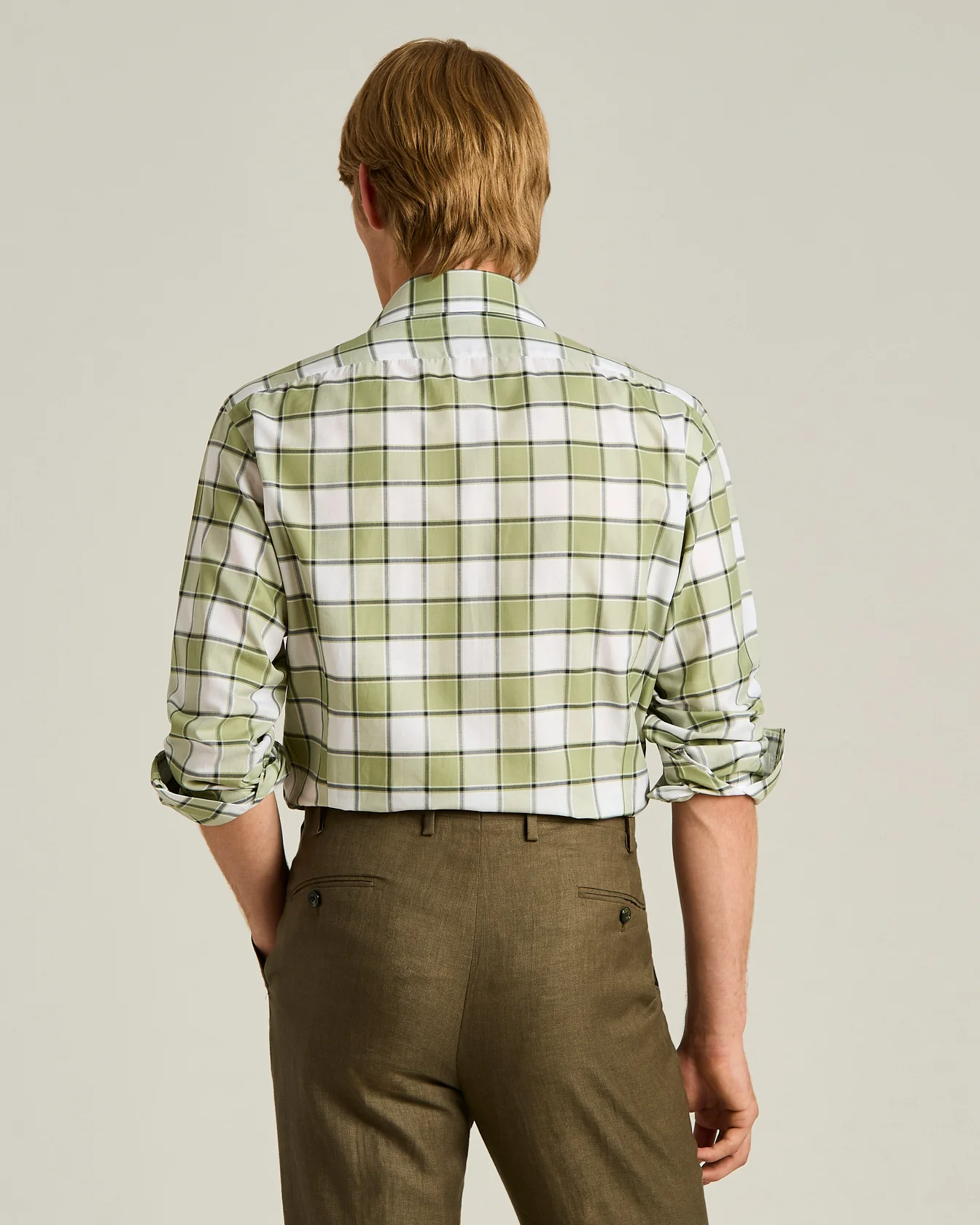CHECKED COTTON SHIRT - Image 3