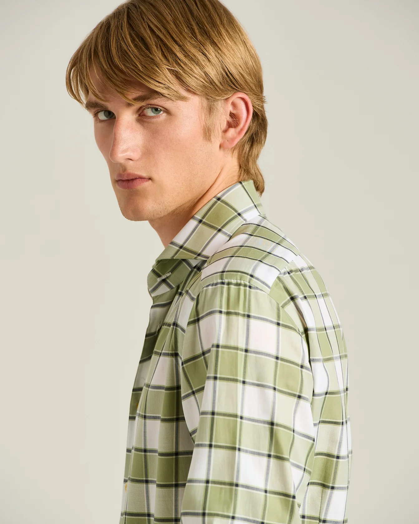 CHECKED COTTON SHIRT - Image 4
