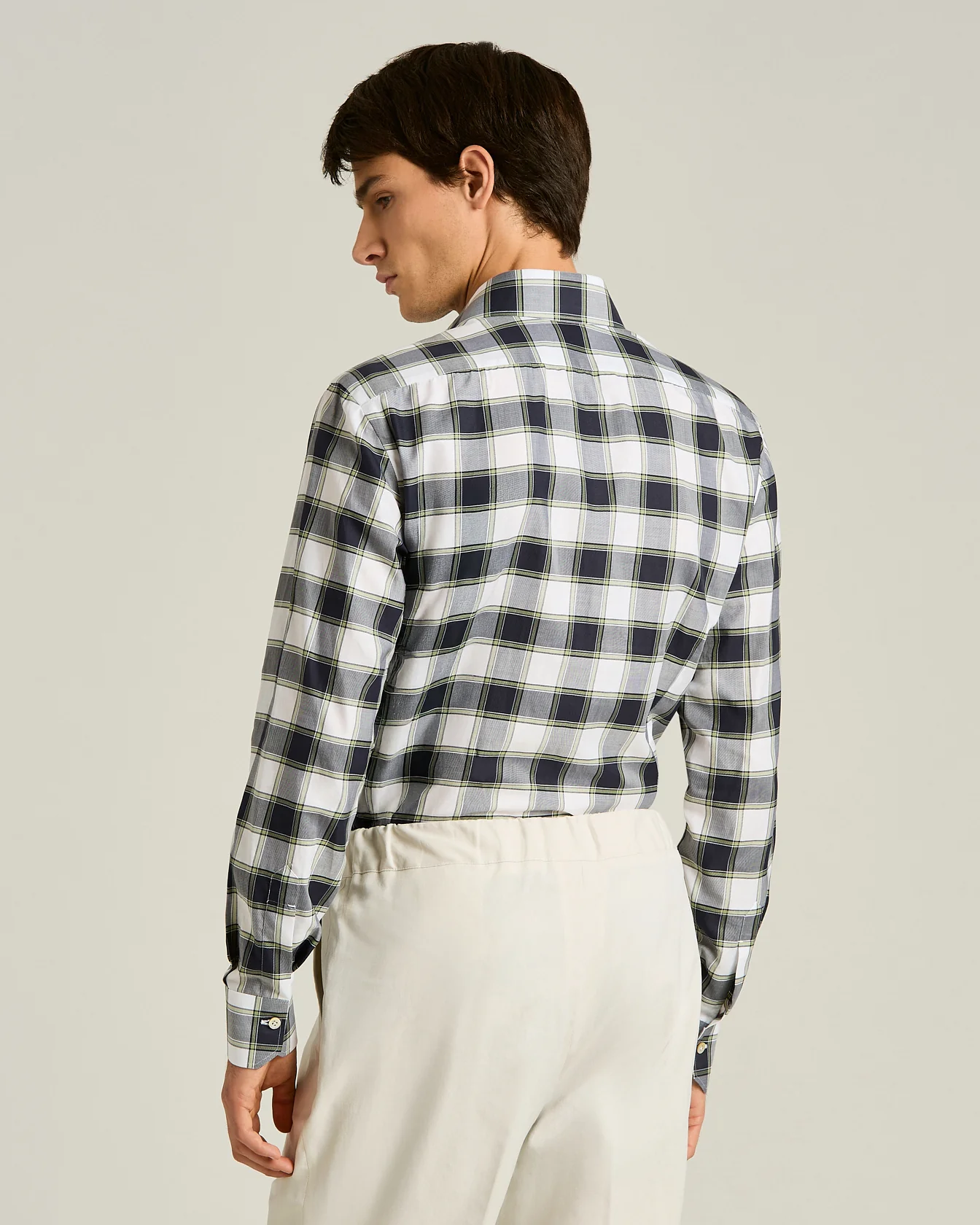 CHECKED COTTON SHIRT - Image 3